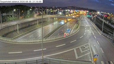 Traffic Cam Ostra Goteborg: Torpamotet västerut