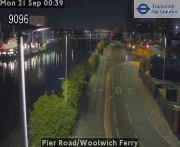 Traffic Cam Heathfield and Waldron: Pier Road/Woolwich Ferry