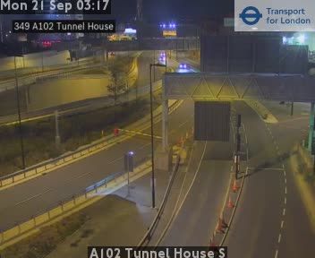 Traffic Cam Heathfield and Waldron: A102 Tunnel House S