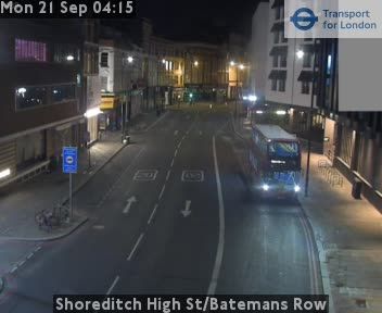 Traffic Cam City of London: Shoreditch High St/Batemans Row