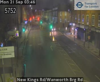 Traffic Cam London: New Kings Rd/Wanworth Brg Rd