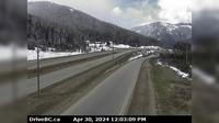 Fraser Valley Regional District > West: 10, Hwy 5, southbound at Zopkios Rest Area, near the Coquihalla Summit, looking southwest - Day time
