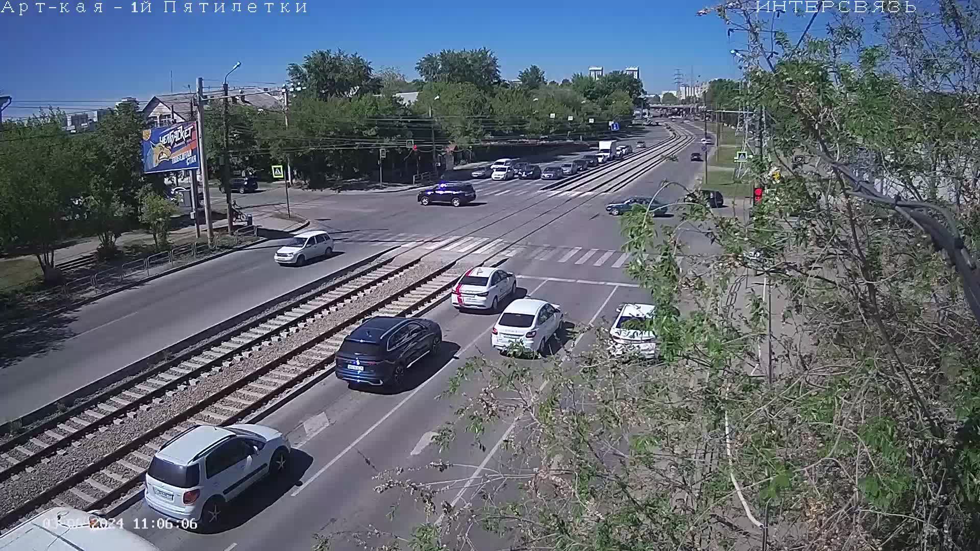 Traffic Cam Traktorozavodskoy rayon › South-East: Ulitsa Rustaveli - Ulitsa Gagarina