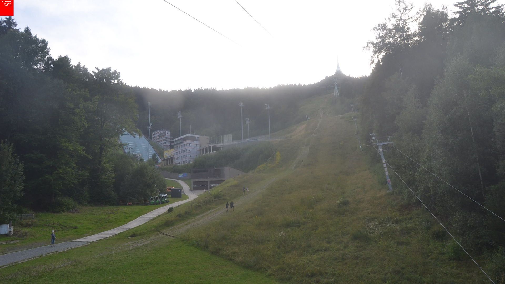 Traffic Cam Liberec › South-West: Ski resort Ještěd