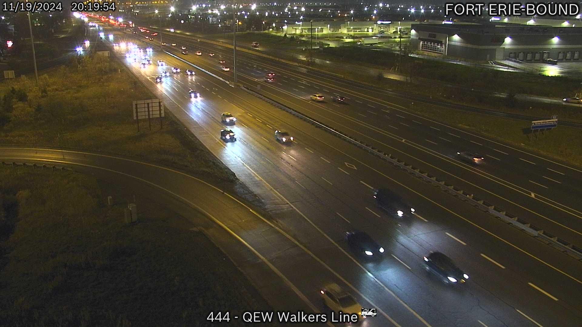 Traffic Cam Burlington: QEW near Walkers Line