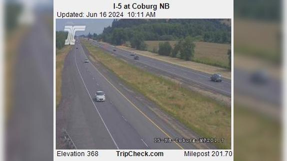 Traffic Cam Coburg: I-5 at - NB