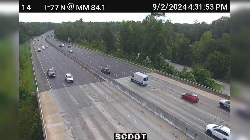 Traffic Cam Riverview: I-77 N @ MM 84.1