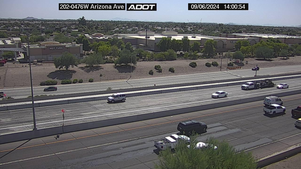 Traffic Cam Chandler › West: SR-202 WB 47.60 - Ave