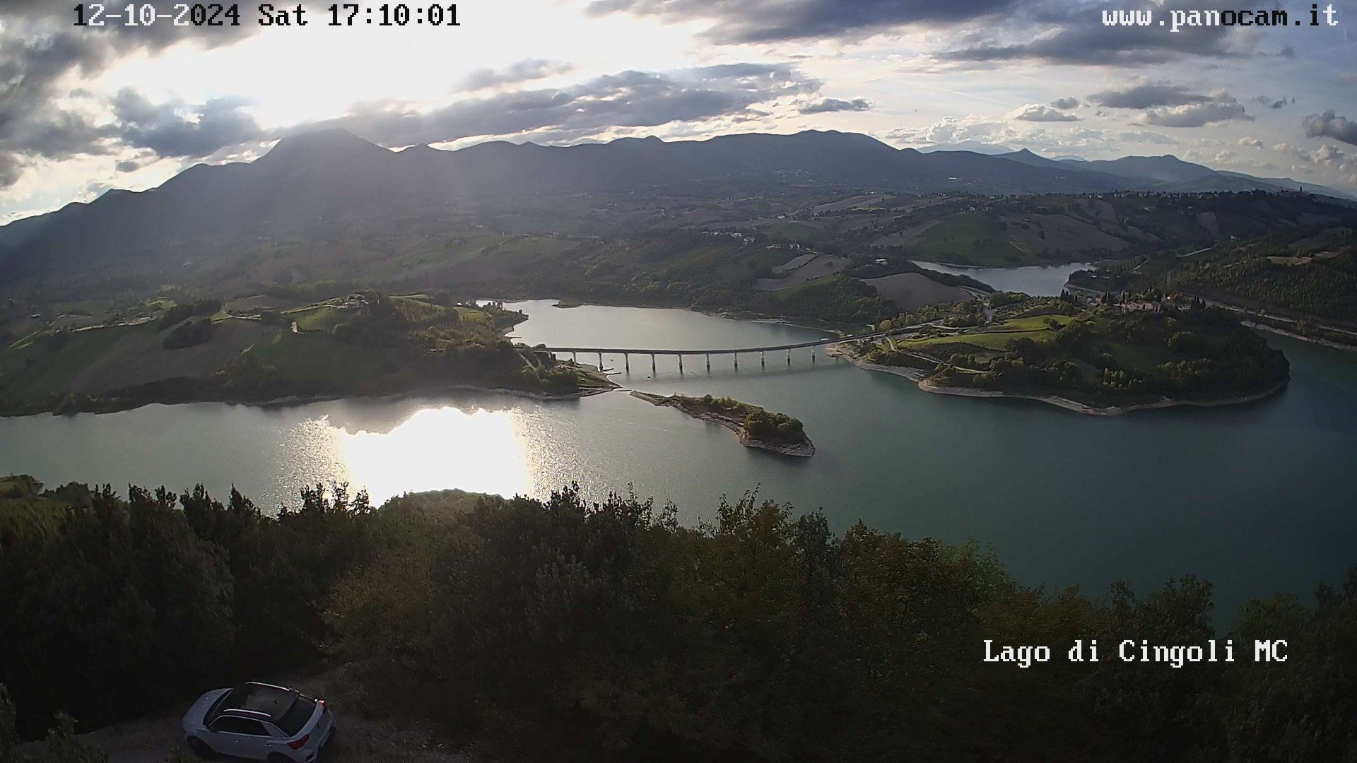 Traffic Cam Cingoli › South-West: Lake of Cingoli - Lago Castreccioni - Cingoli - Monte San Vicino