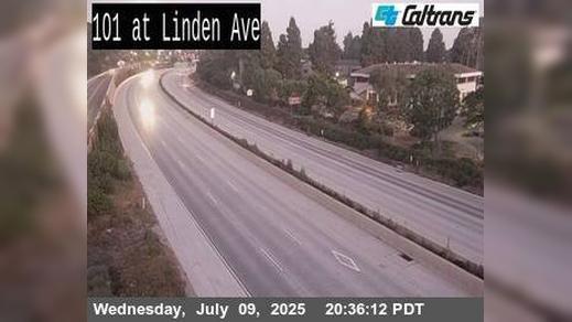 Traffic Cam Carpinteria › North: US-101 : Linden Avenue