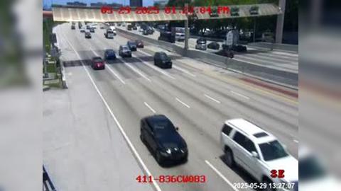 Traffic Cam West Miami: 411) SR-836 at NW 57Ave