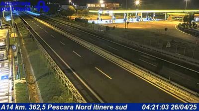 Preview delle webcam di Silvi: A14 km. 362,5 Pescara Nord itinere sud