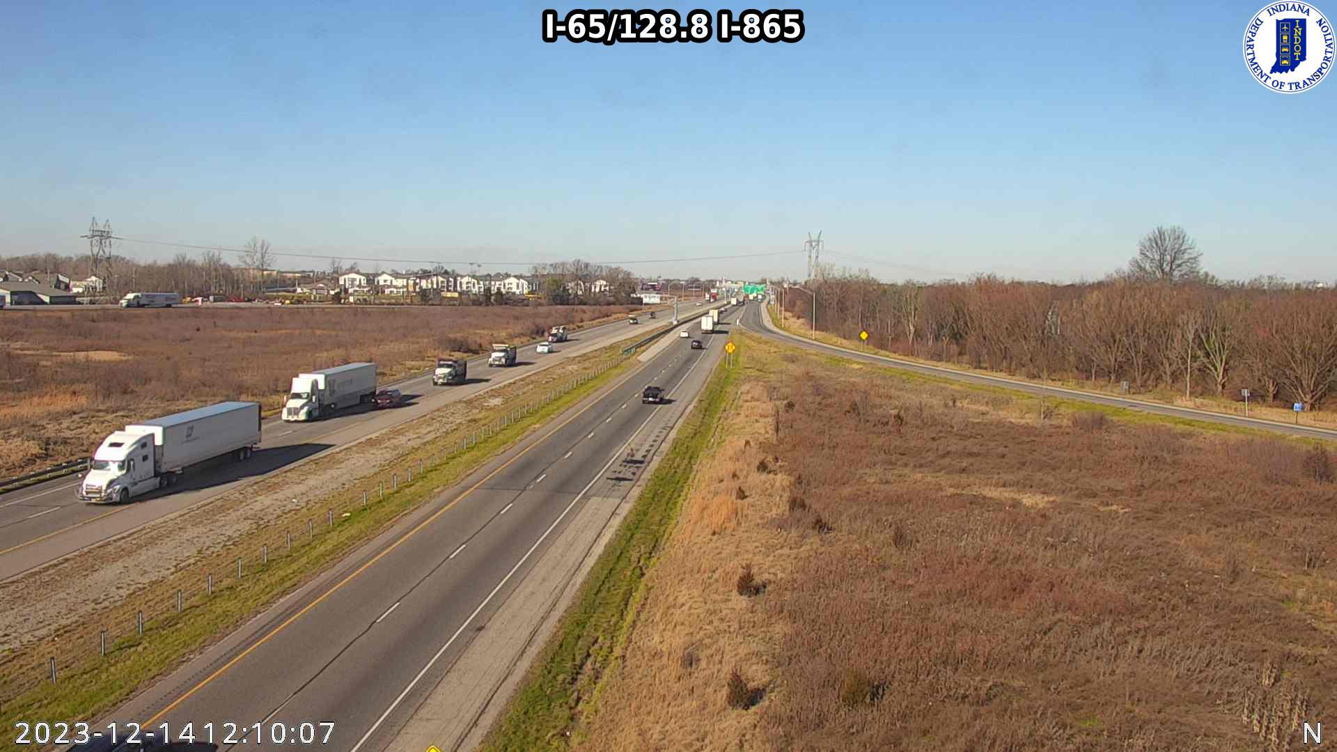 Traffic Cam Royalton: I-65: I-65/128.8 I-865: I-65/128.8 I-865