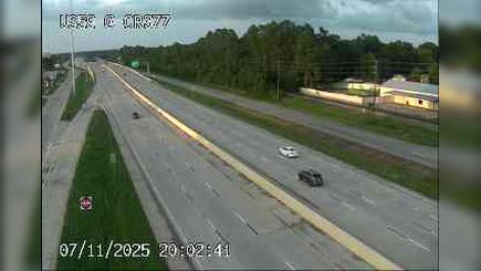 Traffic Cam Williams › North: BMT US-59 @ CR 377