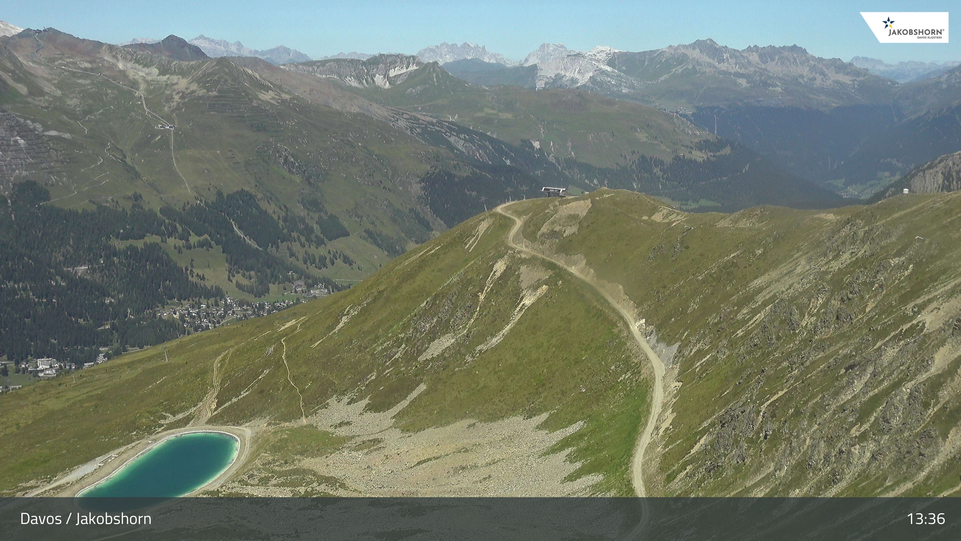 Davos: Platz - Jakobshorn, Blick Brämabüel