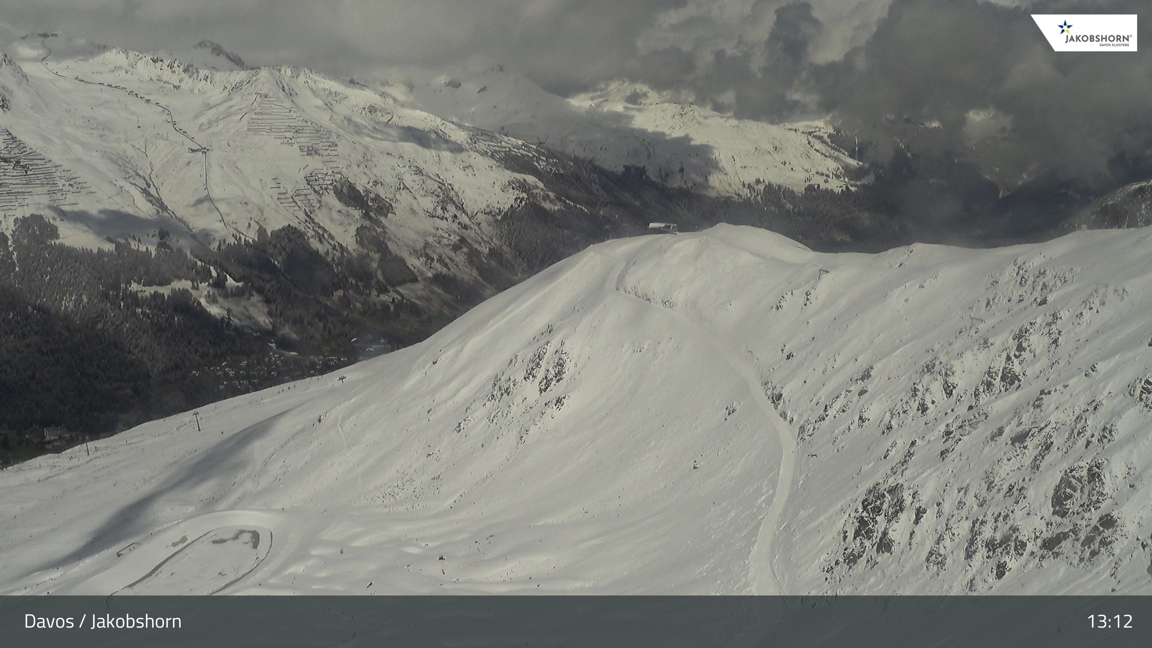 Davos: Platz - Jakobshorn, Blick Brämabüel