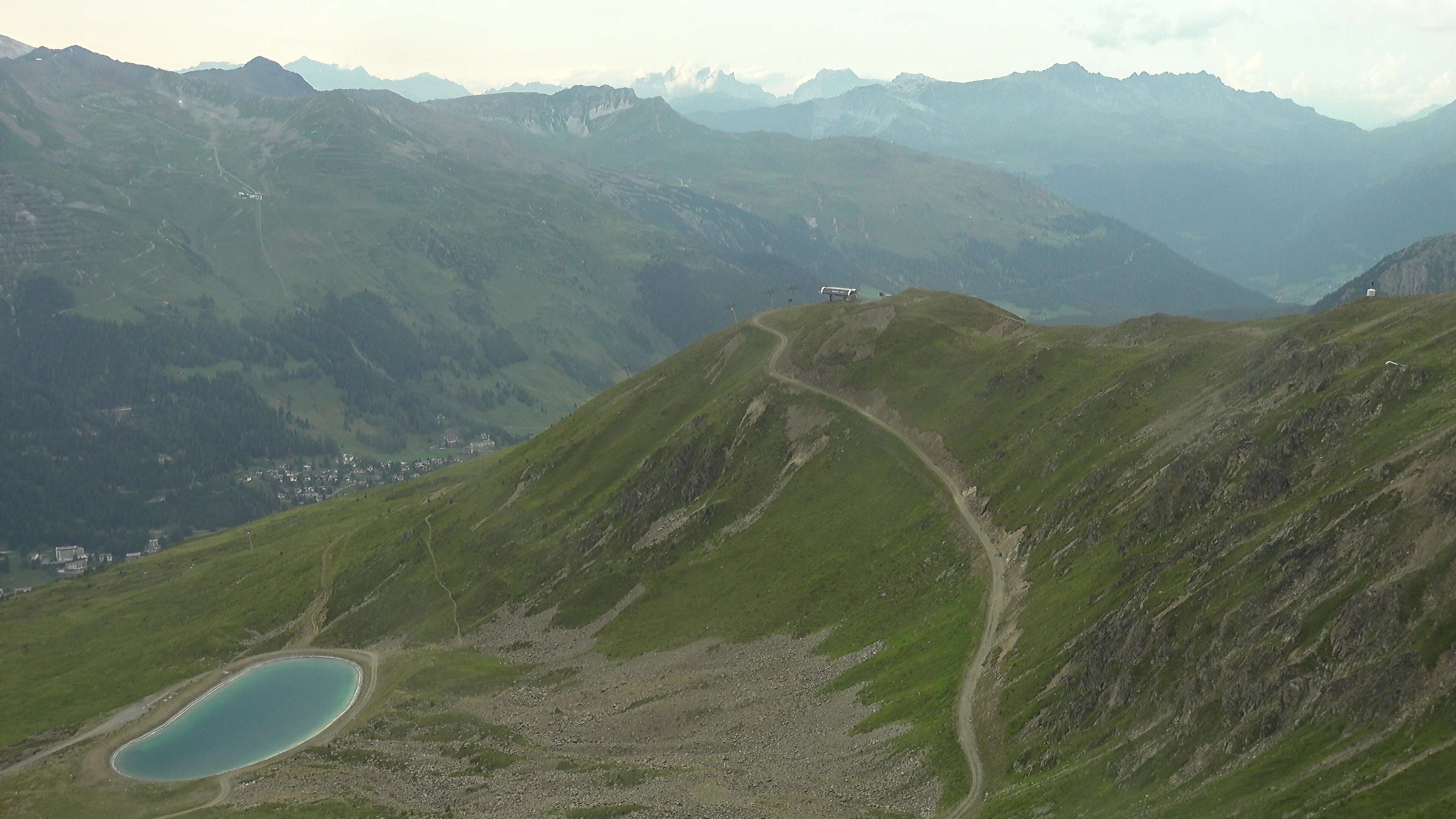 Davos: Platz - Jakobshorn, Blick Brämabüel