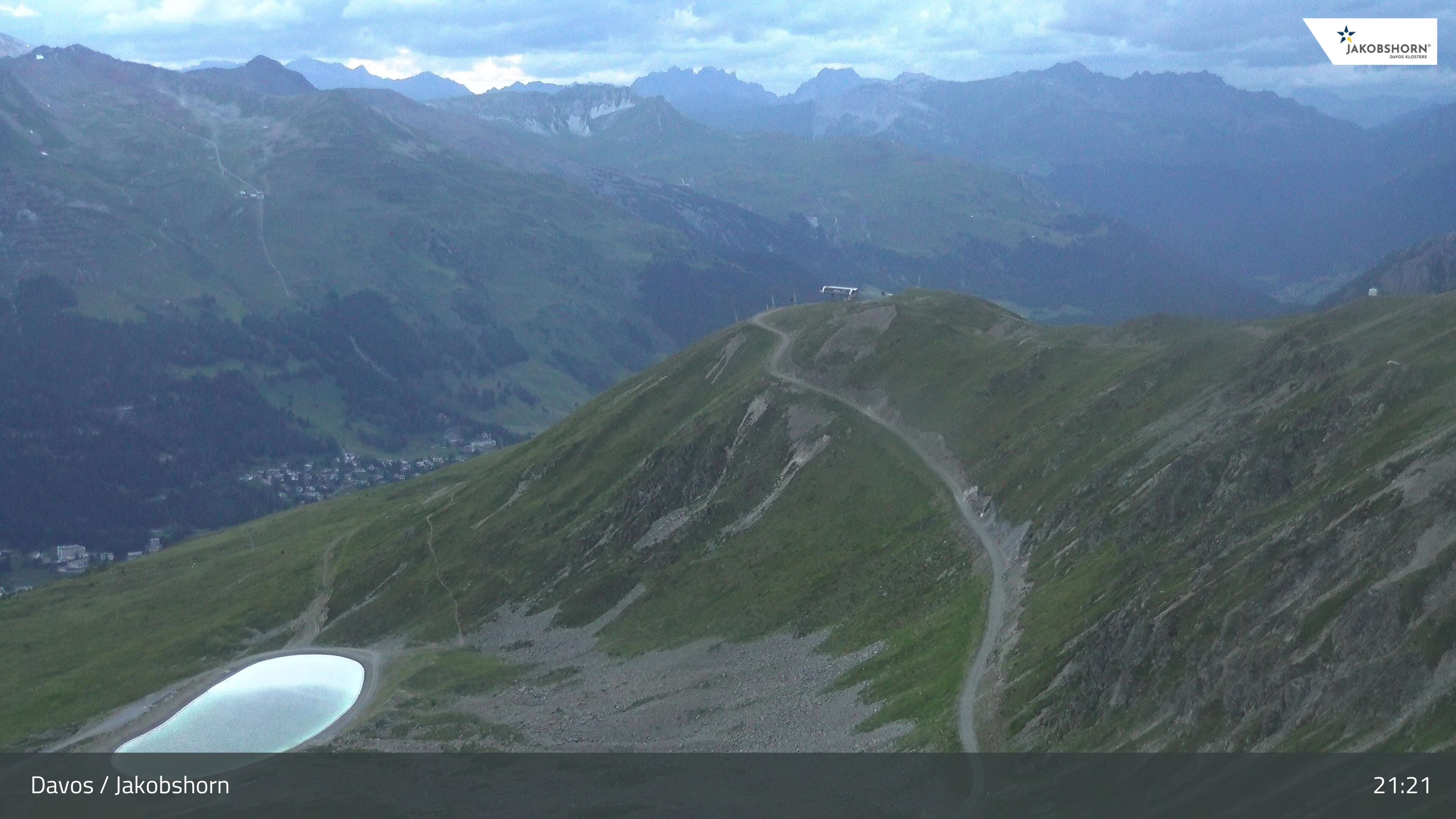 Davos: Platz - Jakobshorn, Blick Brämabüel