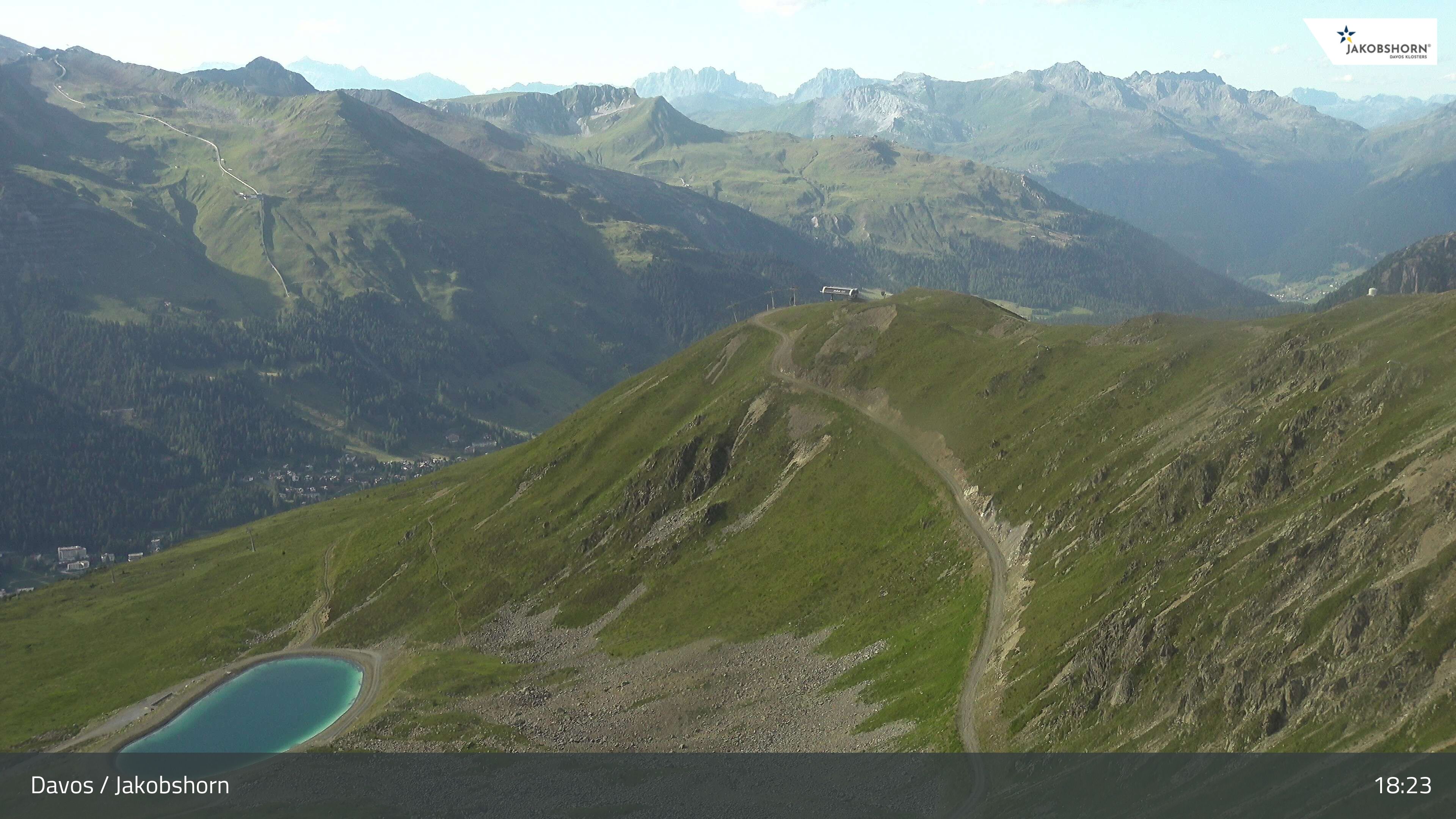 Davos: Platz - Jakobshorn, Blick Brämabüel