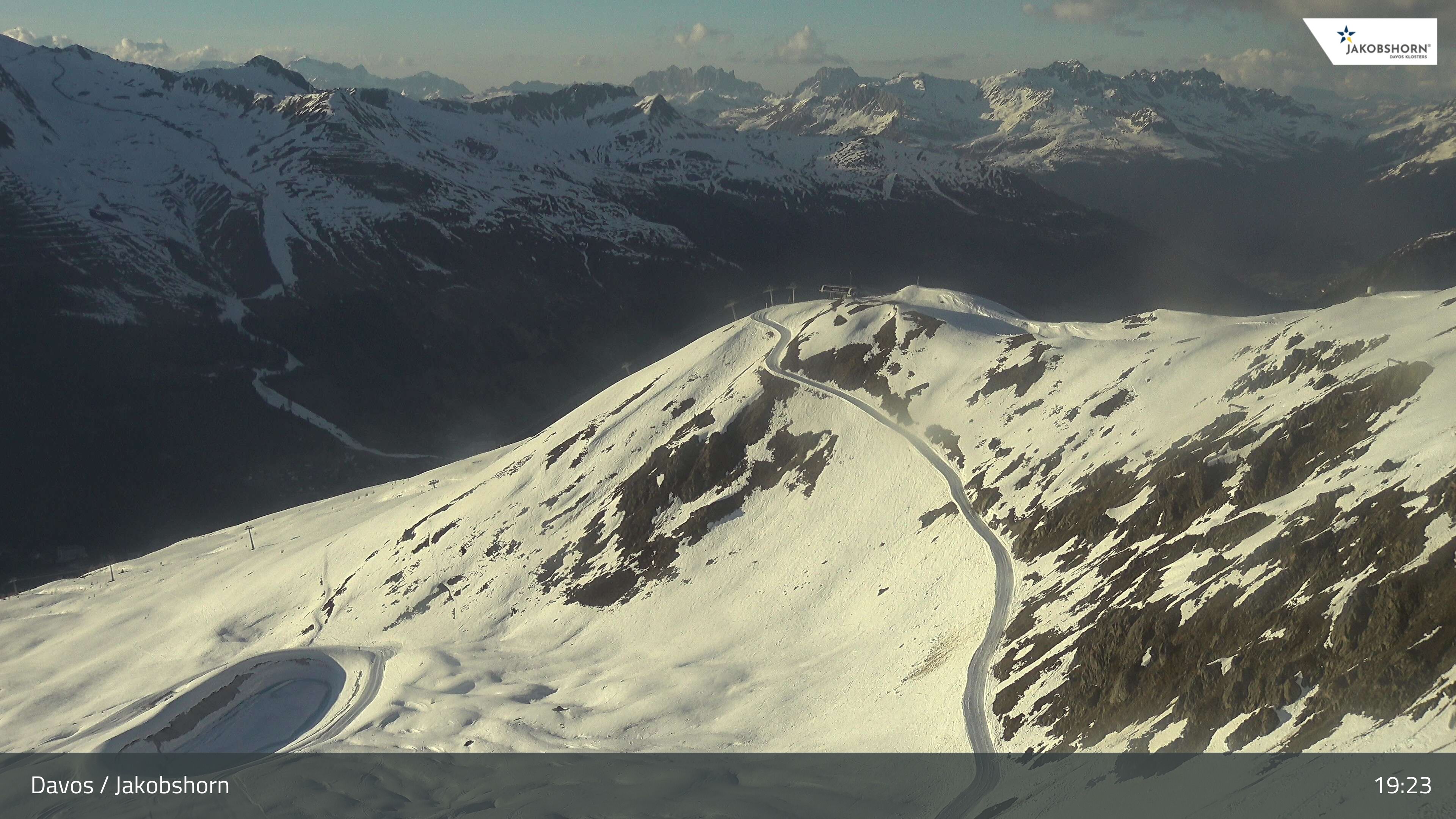 Davos: Platz - Jakobshorn, Blick Brämabüel