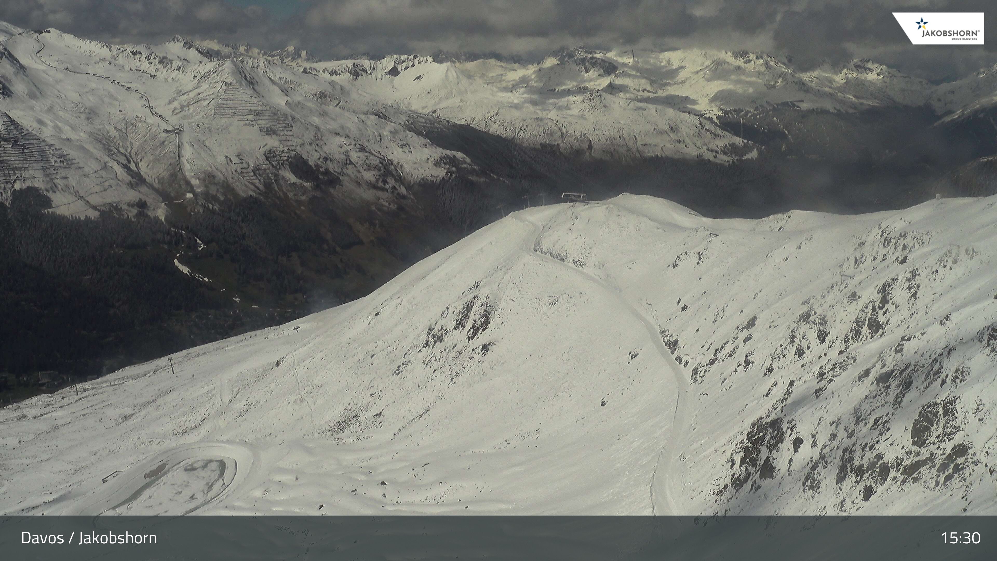 Davos: Platz - Jakobshorn, Blick Brämabüel