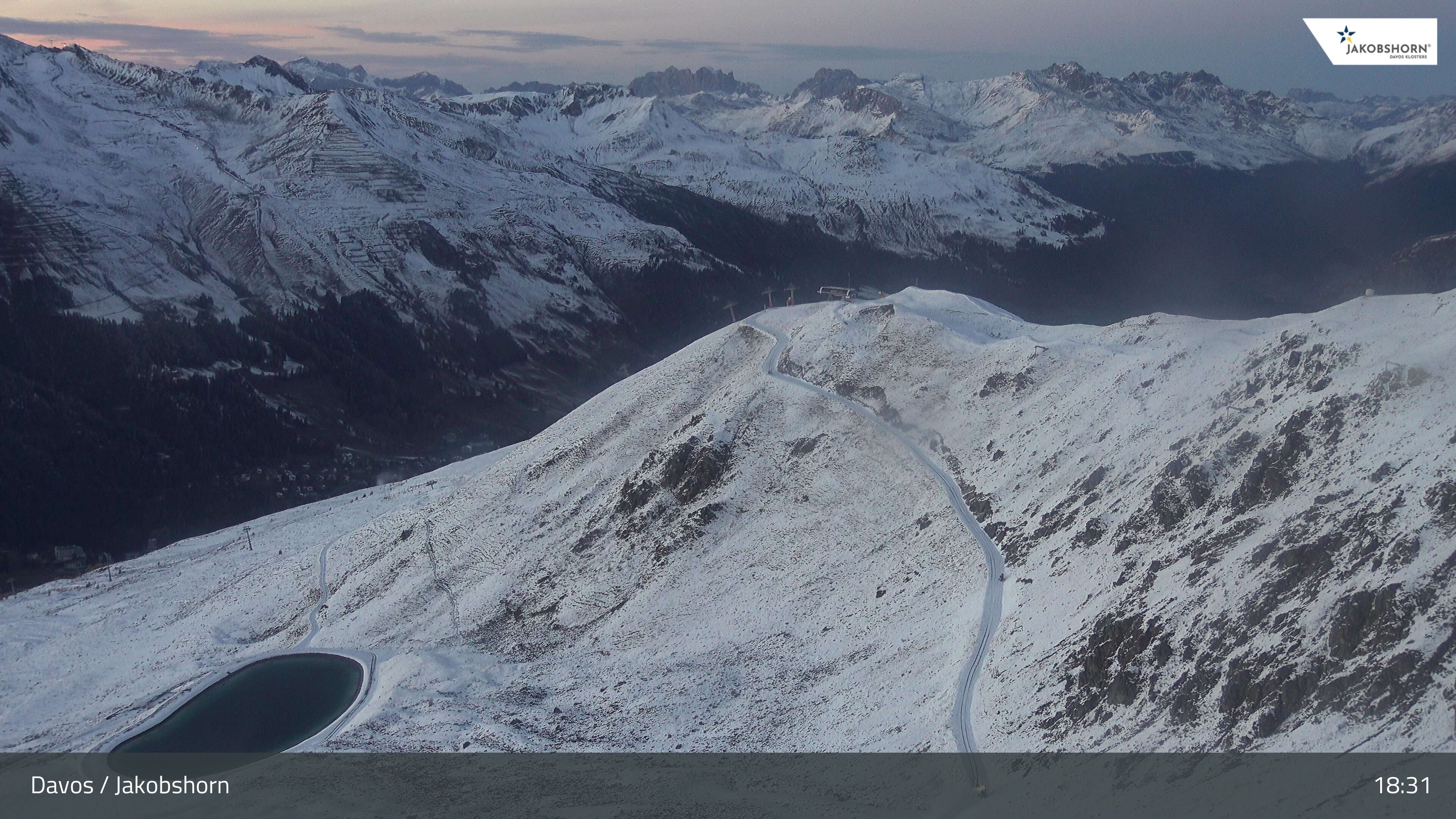 Davos: Platz - Jakobshorn, Blick Brämabüel