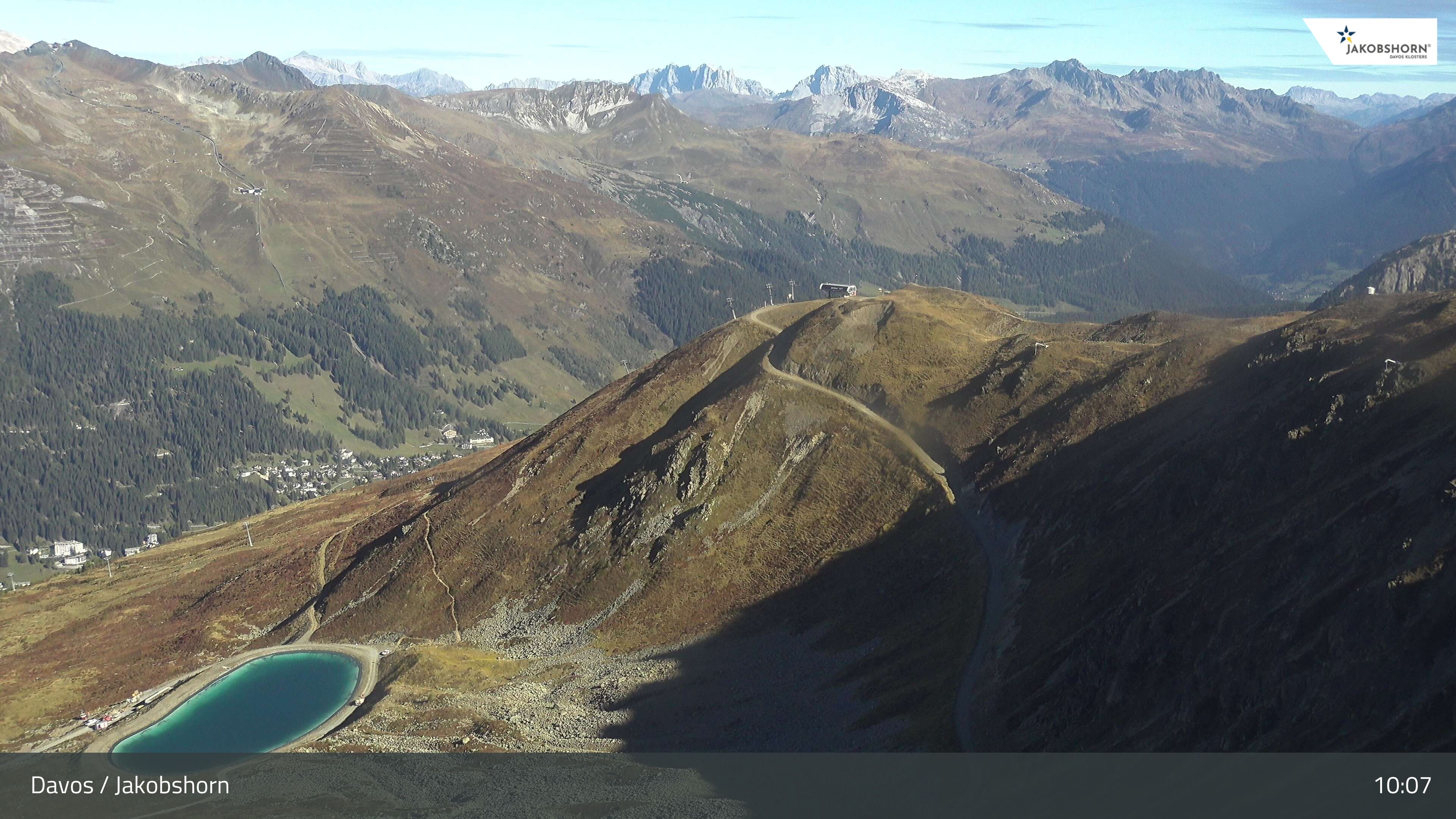 Davos: Platz - Jakobshorn, Blick Brämabüel