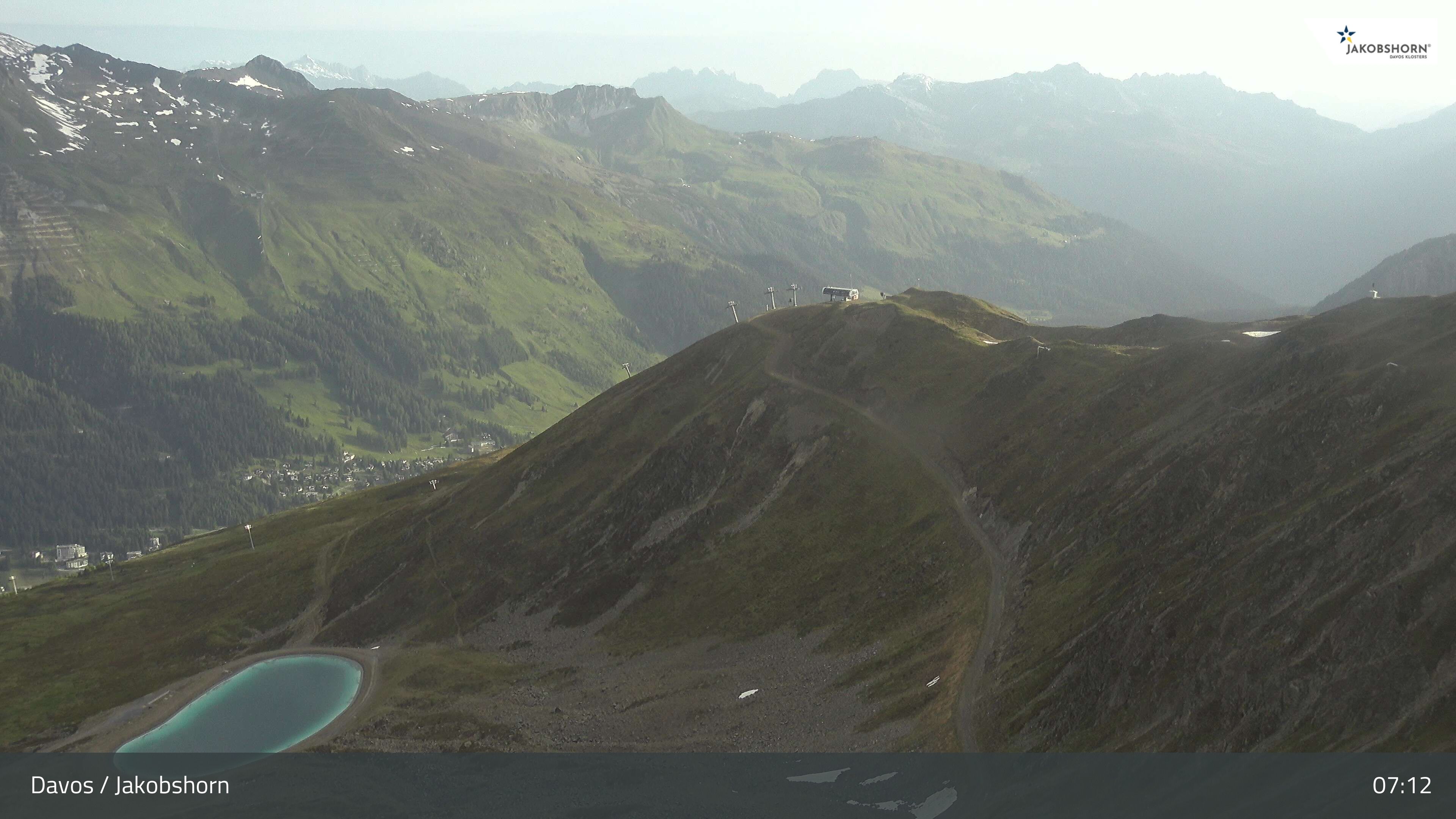 Davos: Platz - Jakobshorn, Blick Brämabüel