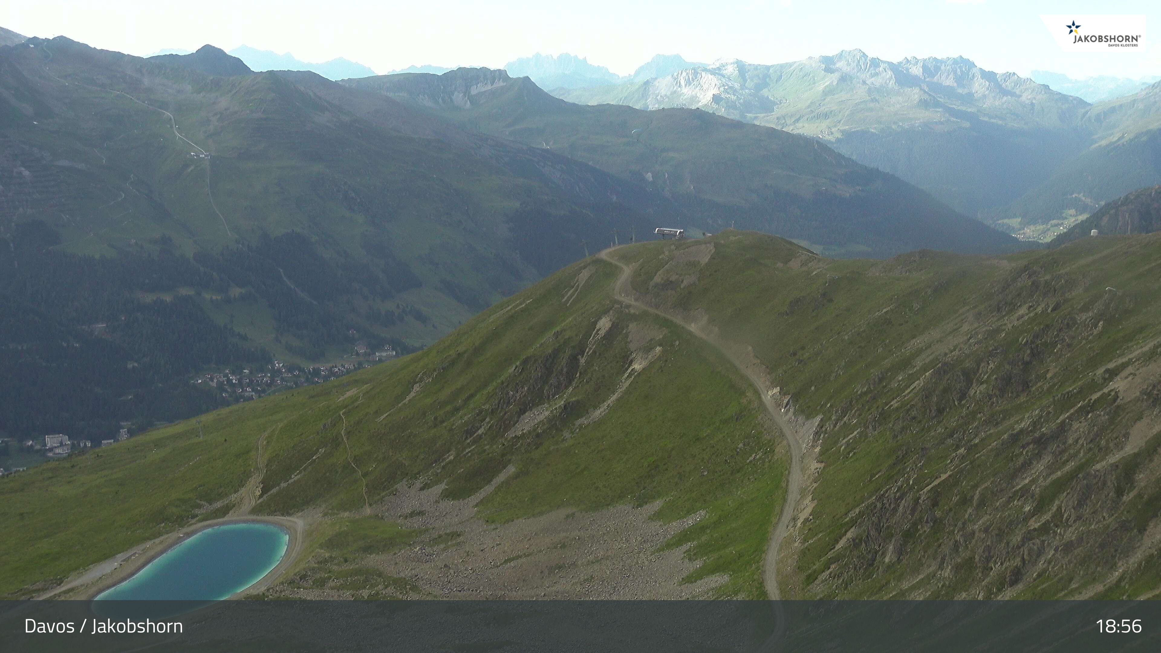 Davos: Platz - Jakobshorn, Blick Brämabüel