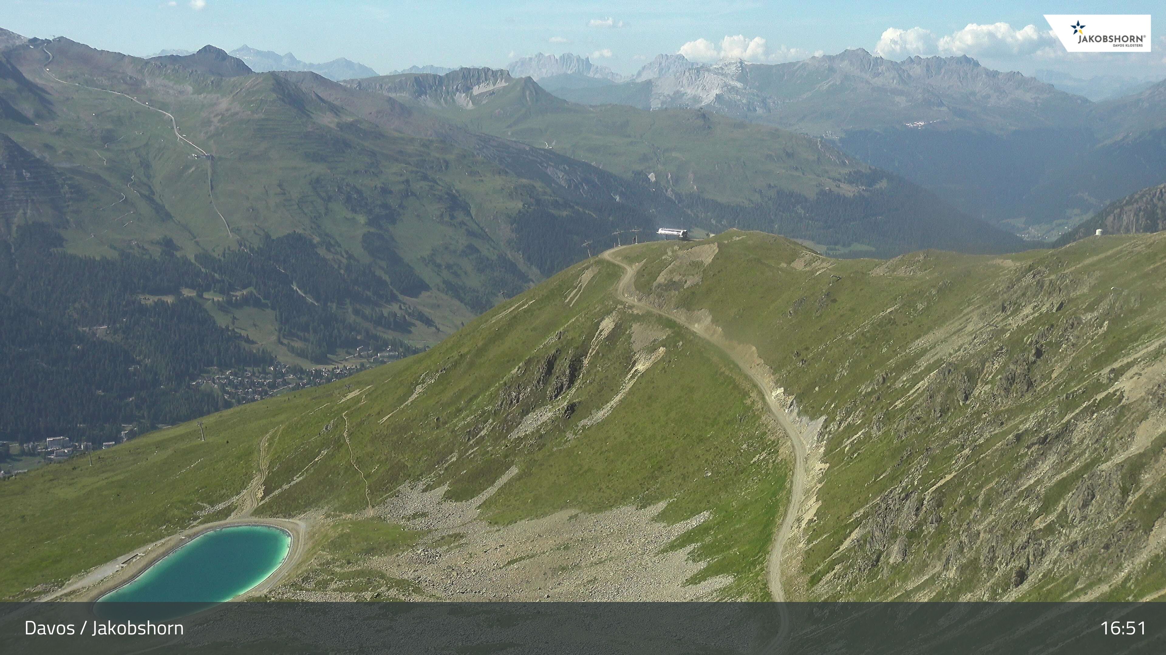 Davos: Platz - Jakobshorn, Blick Brämabüel