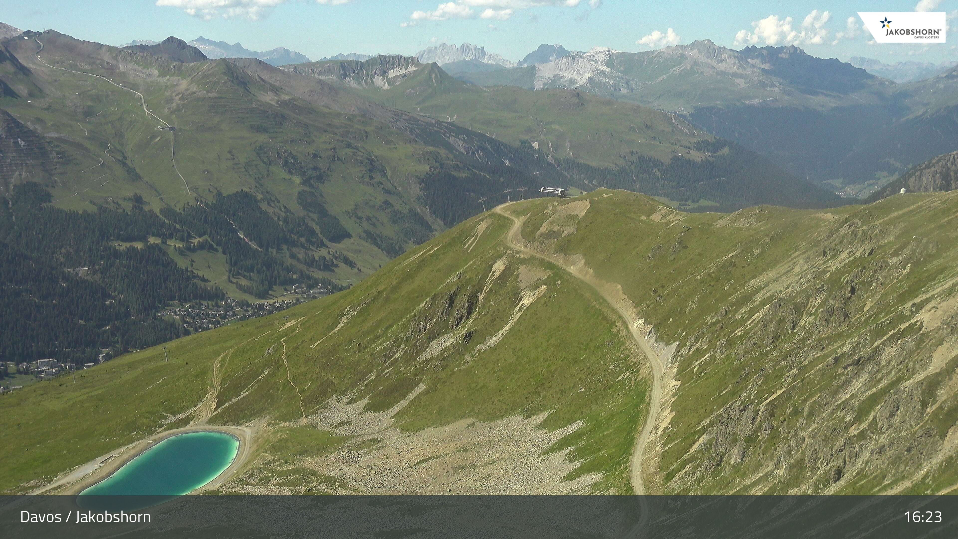 Davos: Platz - Jakobshorn, Blick Brämabüel