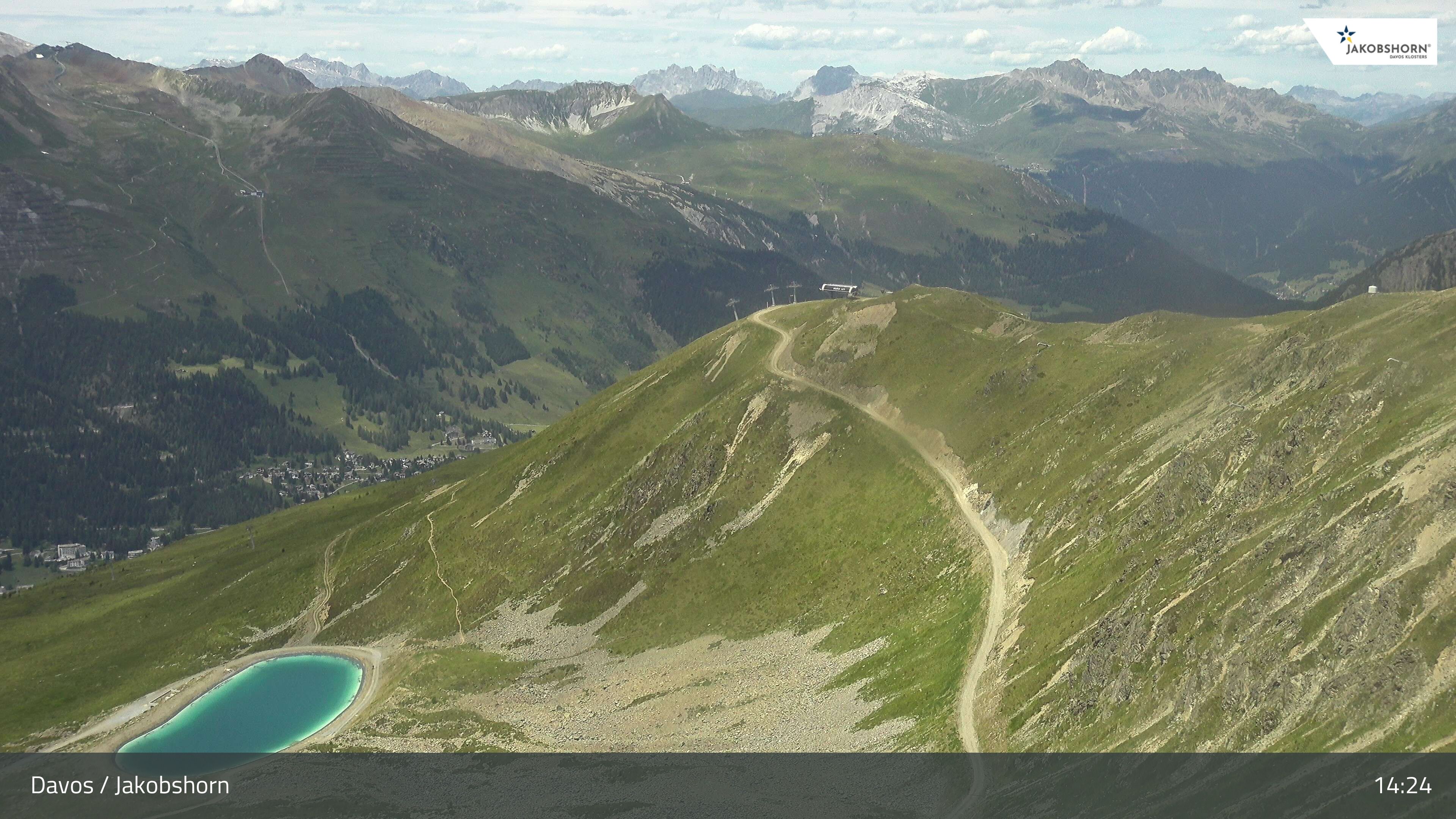 Davos: Platz - Jakobshorn, Blick Brämabüel