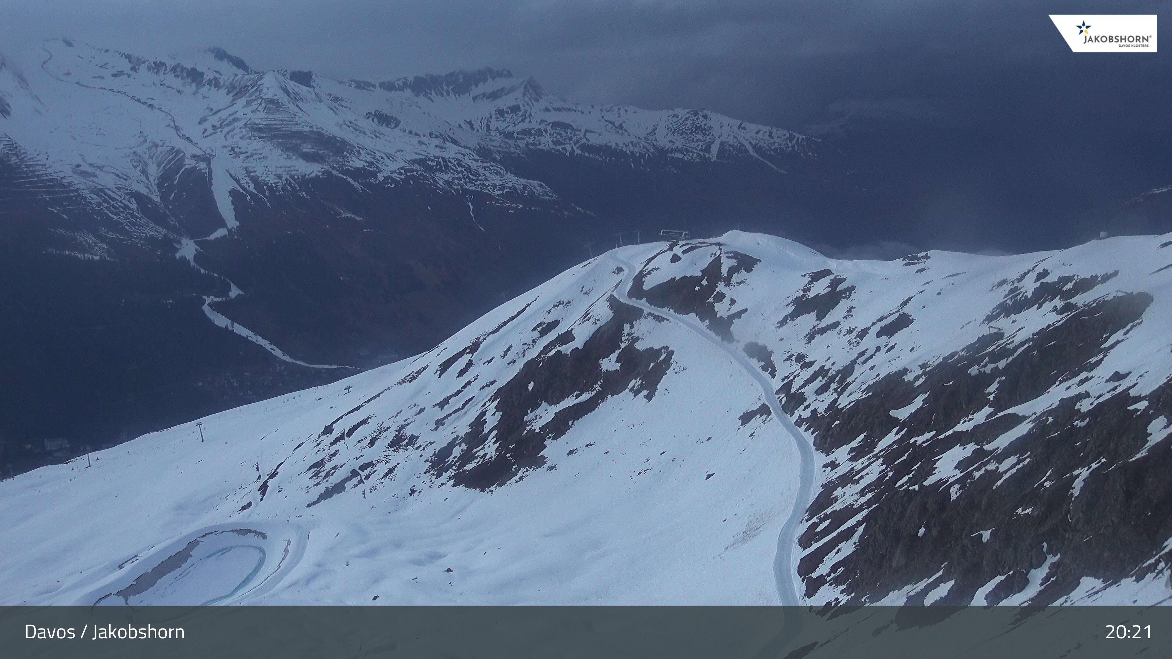 Davos: Platz - Jakobshorn, Blick Brämabüel