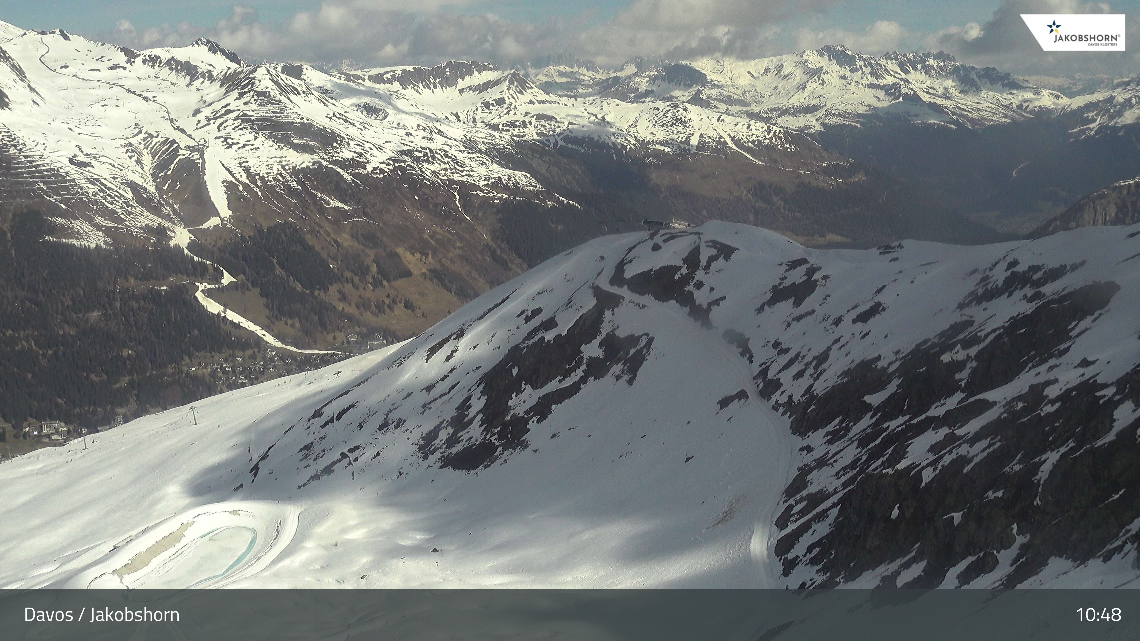 Davos: Platz - Jakobshorn, Blick Brämabüel