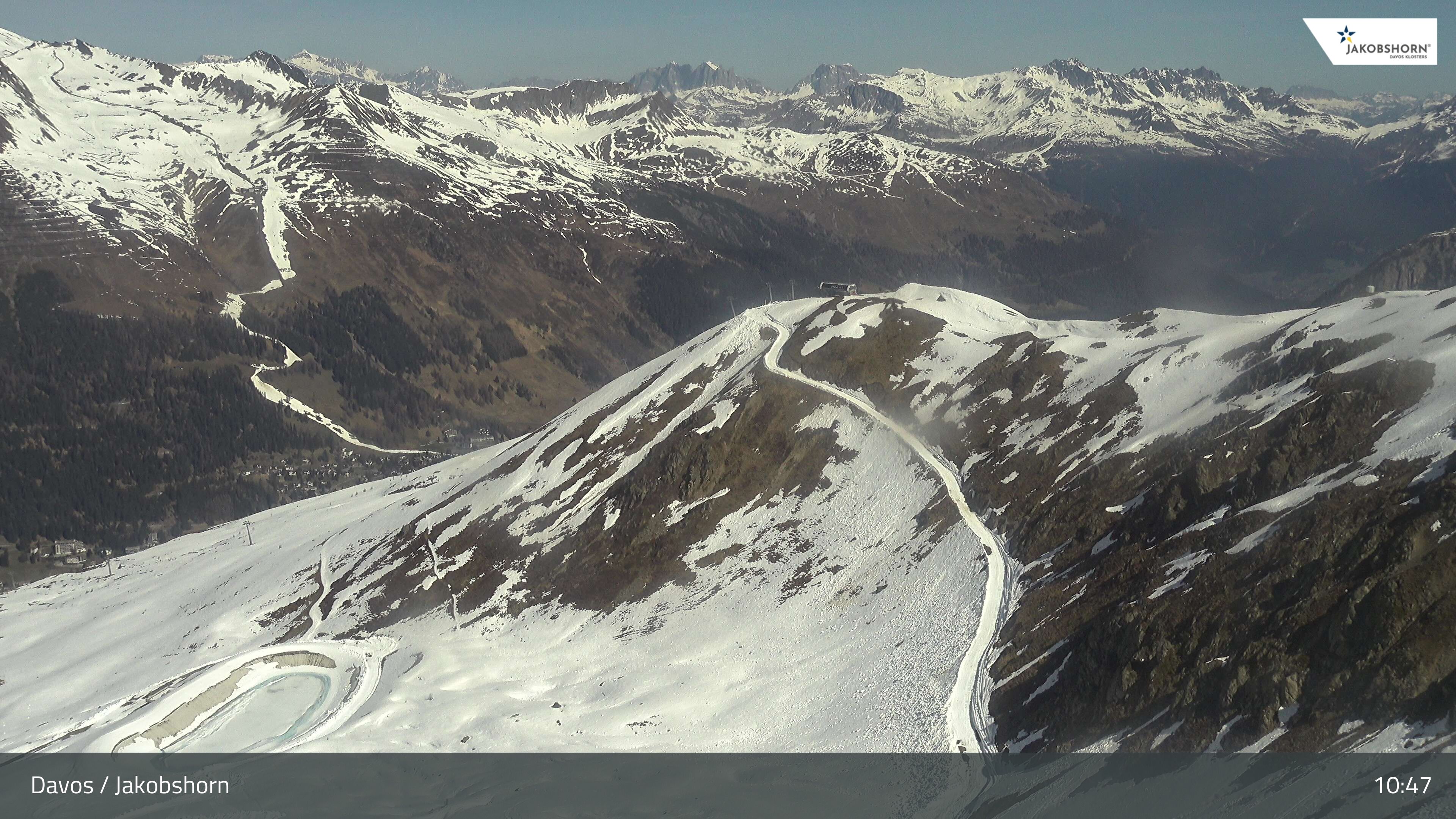 Davos: Platz - Jakobshorn, Blick Brämabüel
