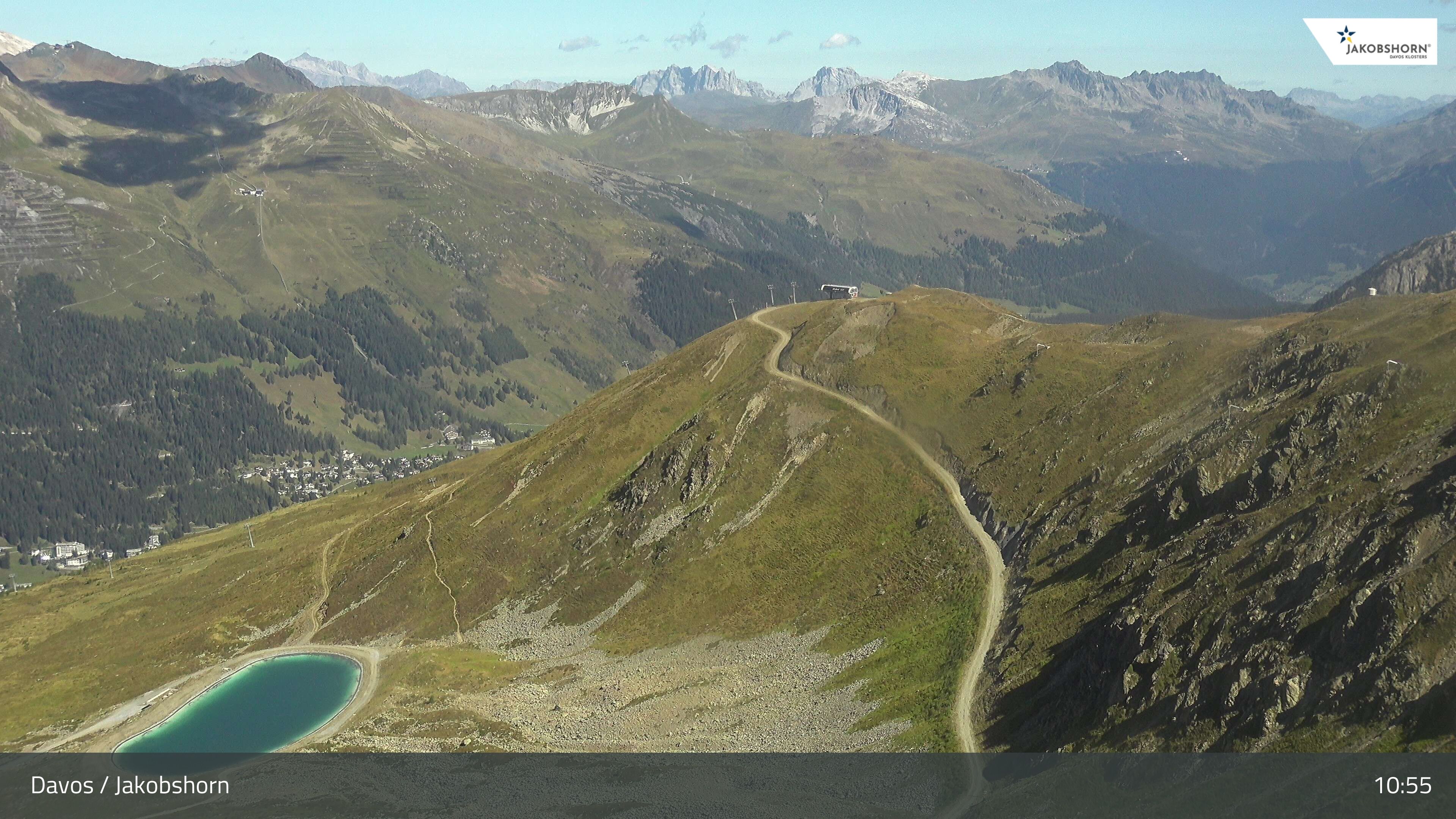 Davos: Platz - Jakobshorn, Blick Brämabüel