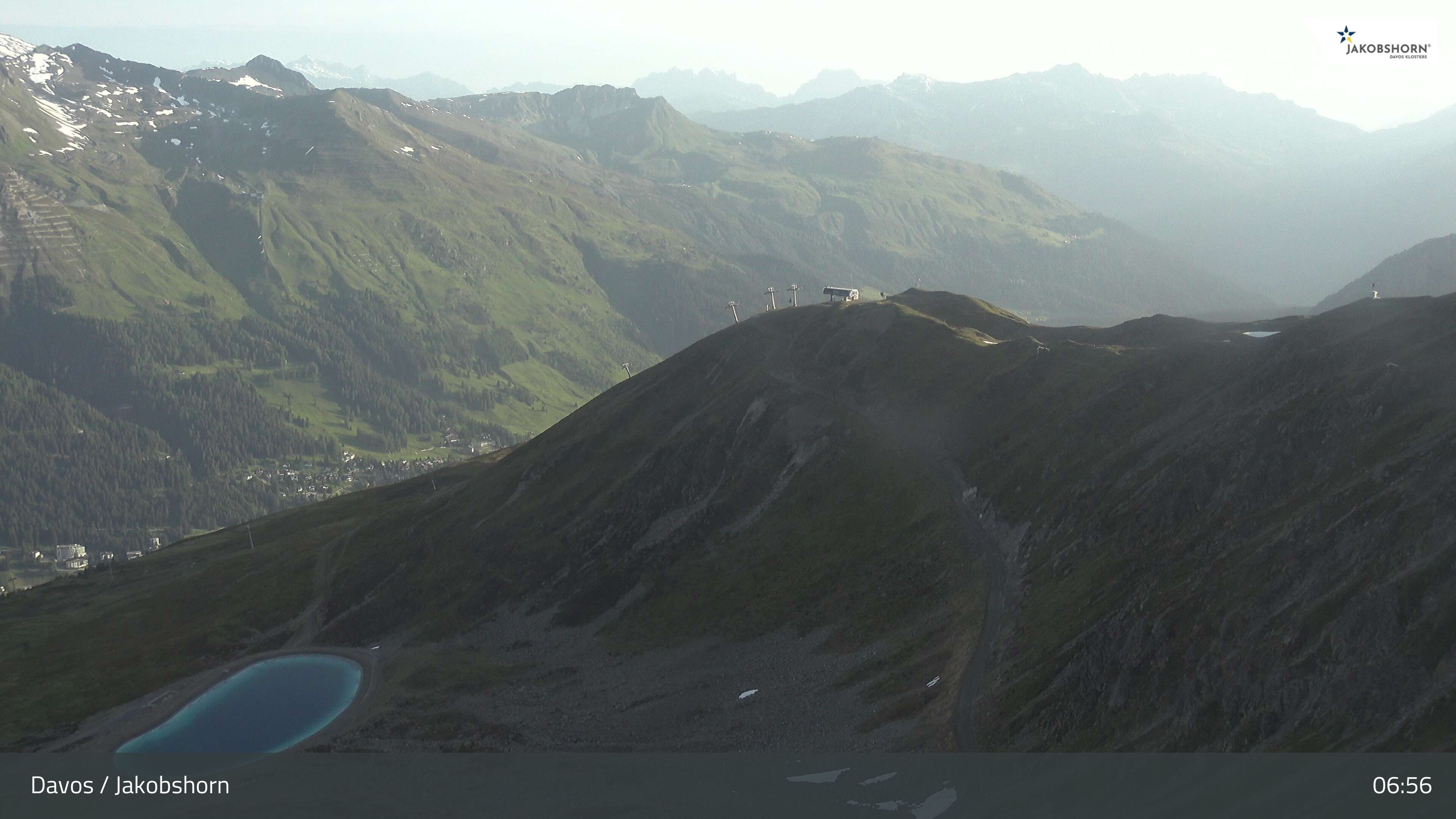 Davos: Platz - Jakobshorn, Blick Brämabüel