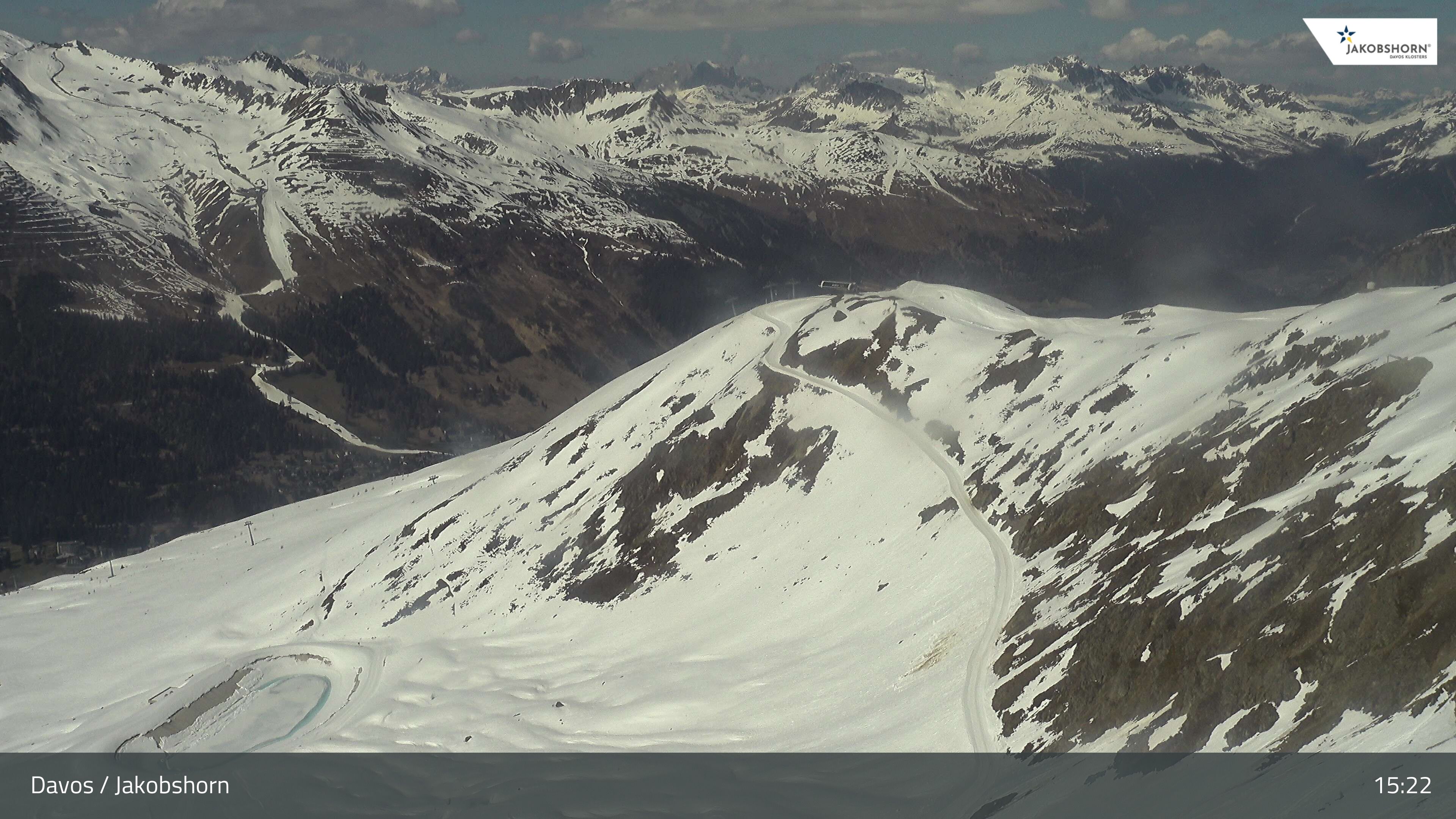 Davos: Platz - Jakobshorn, Blick Brämabüel