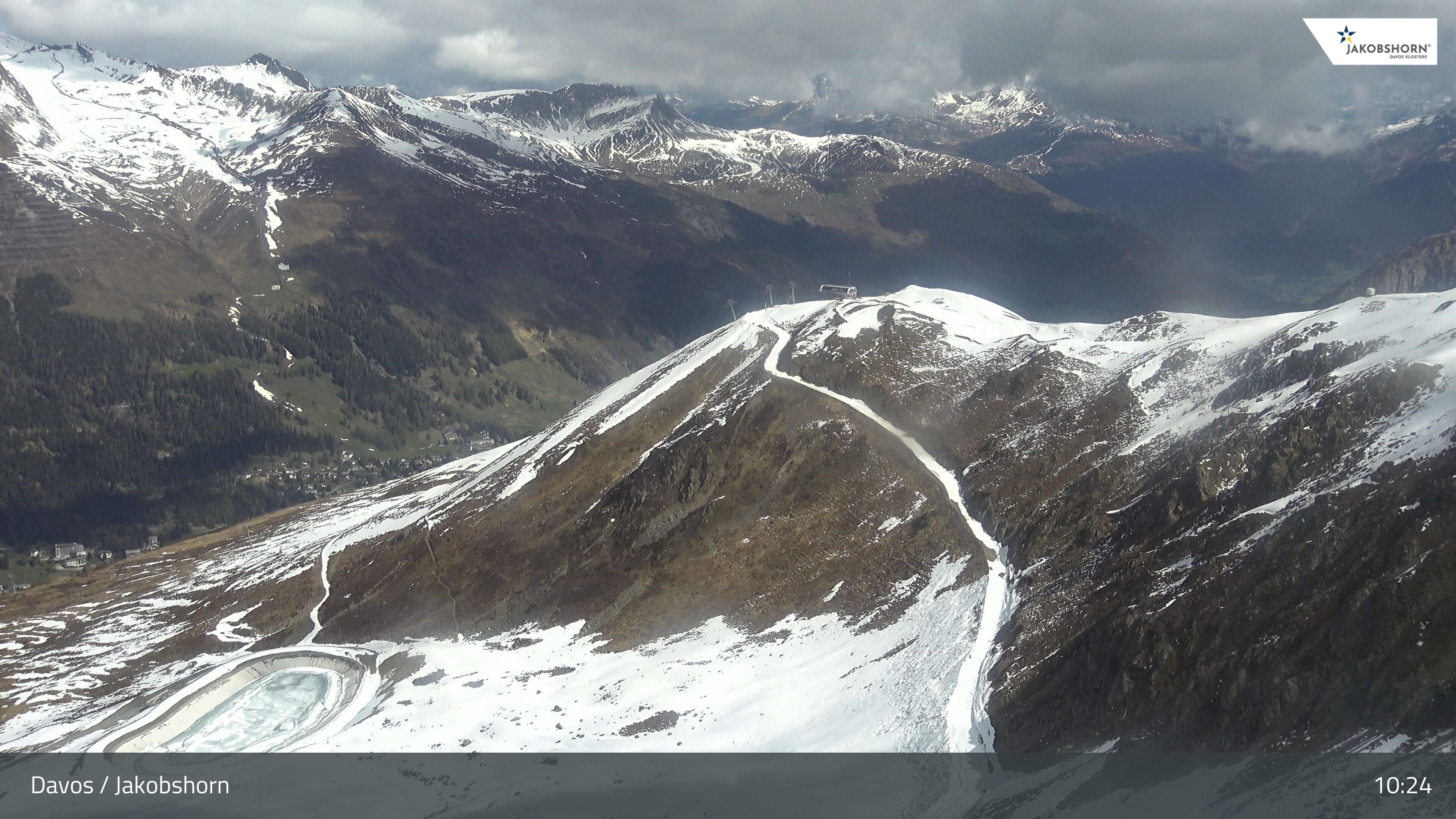Davos: Platz - Jakobshorn, Blick Brämabüel