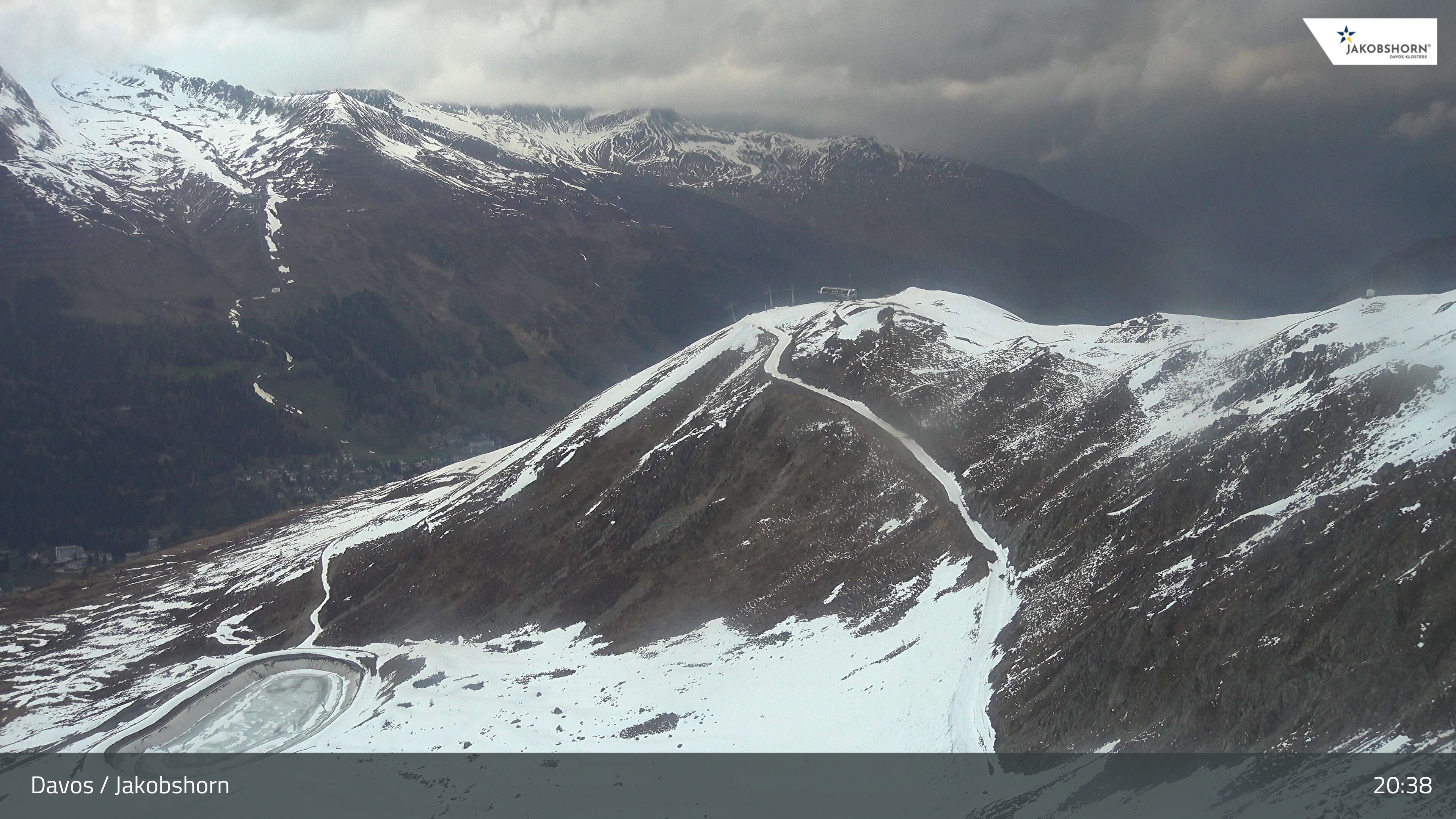 Davos: Platz - Jakobshorn, Blick Brämabüel
