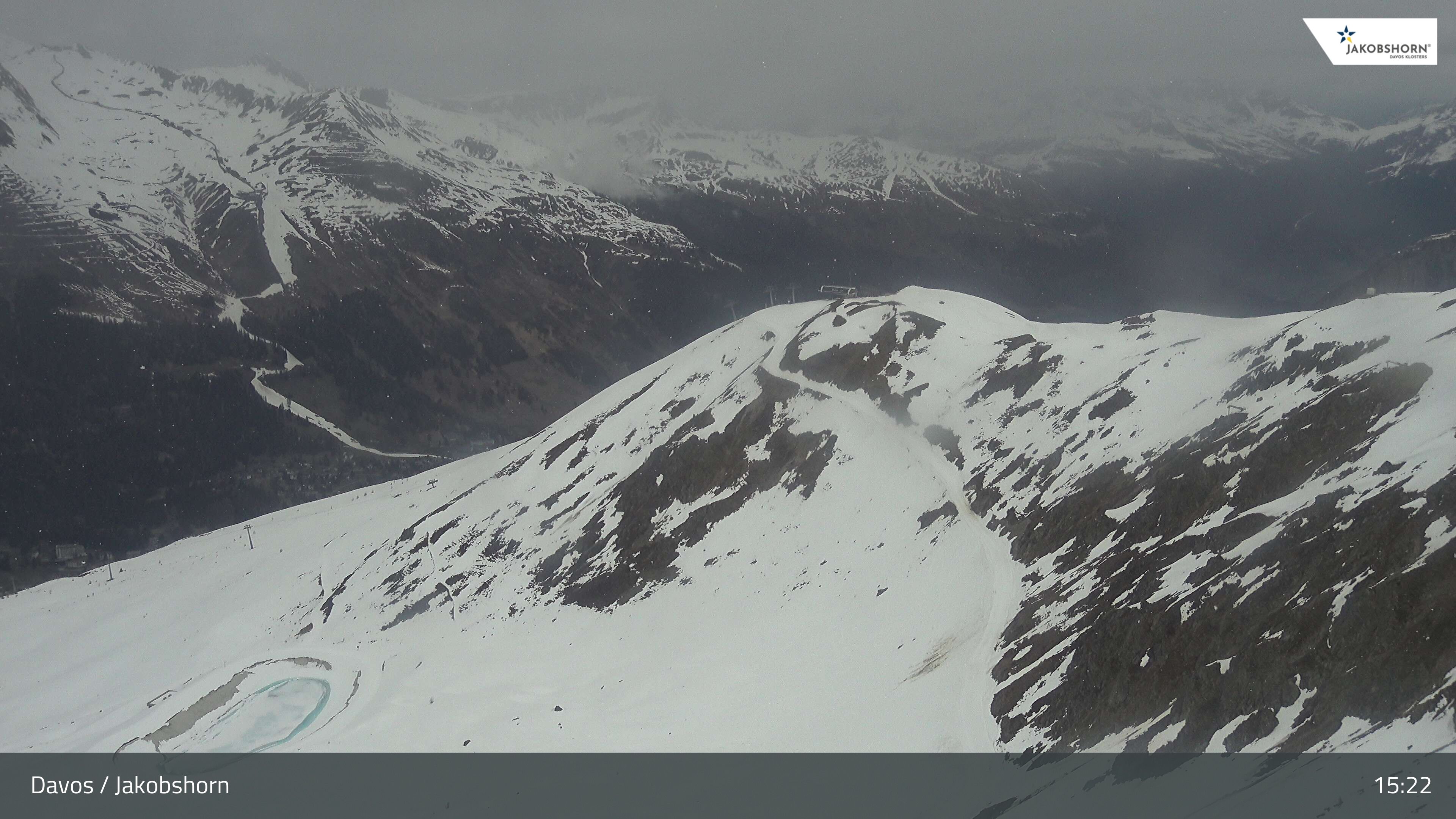 Davos: Platz - Jakobshorn, Blick Brämabüel