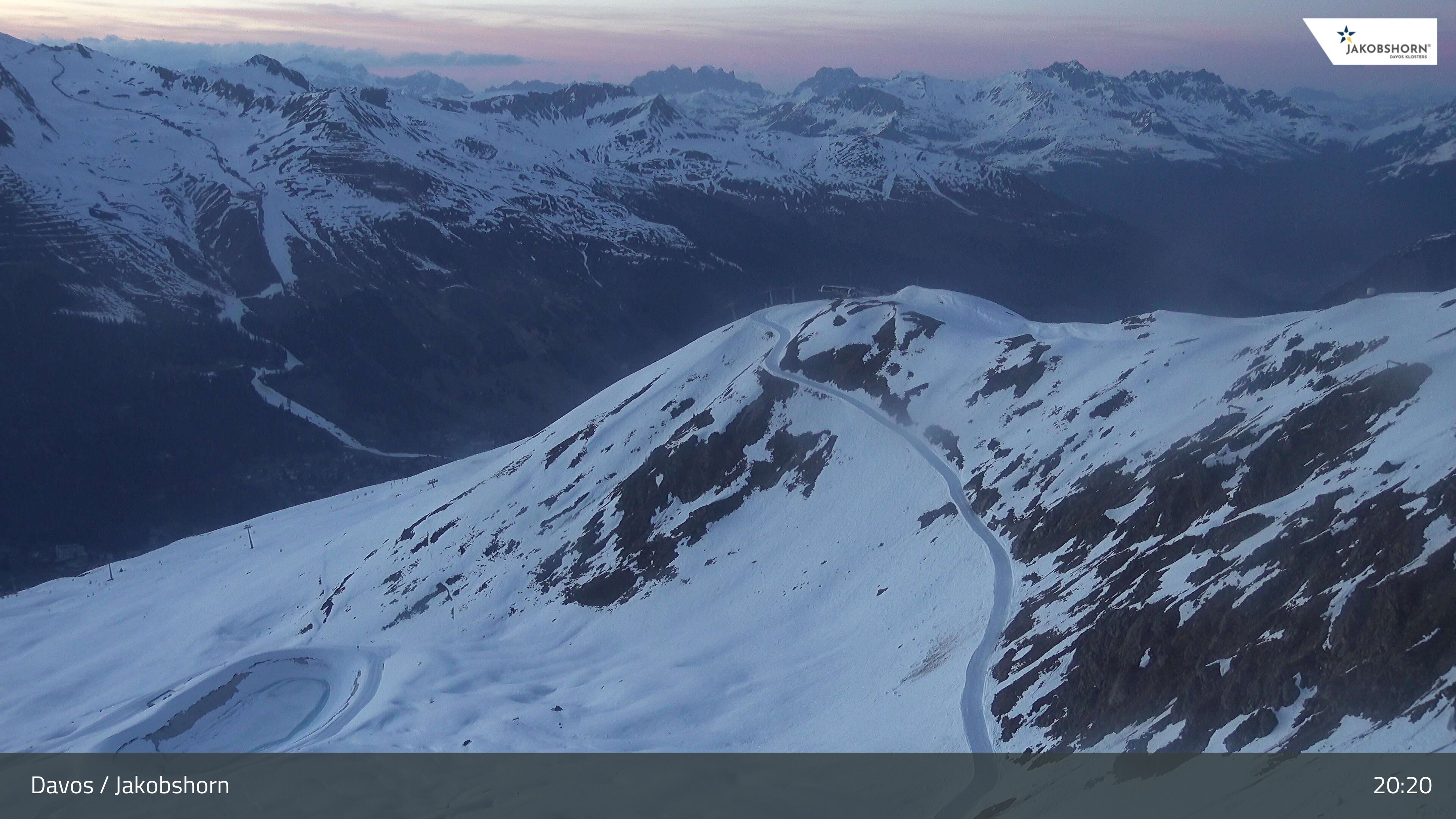 Davos: Platz - Jakobshorn, Blick Brämabüel