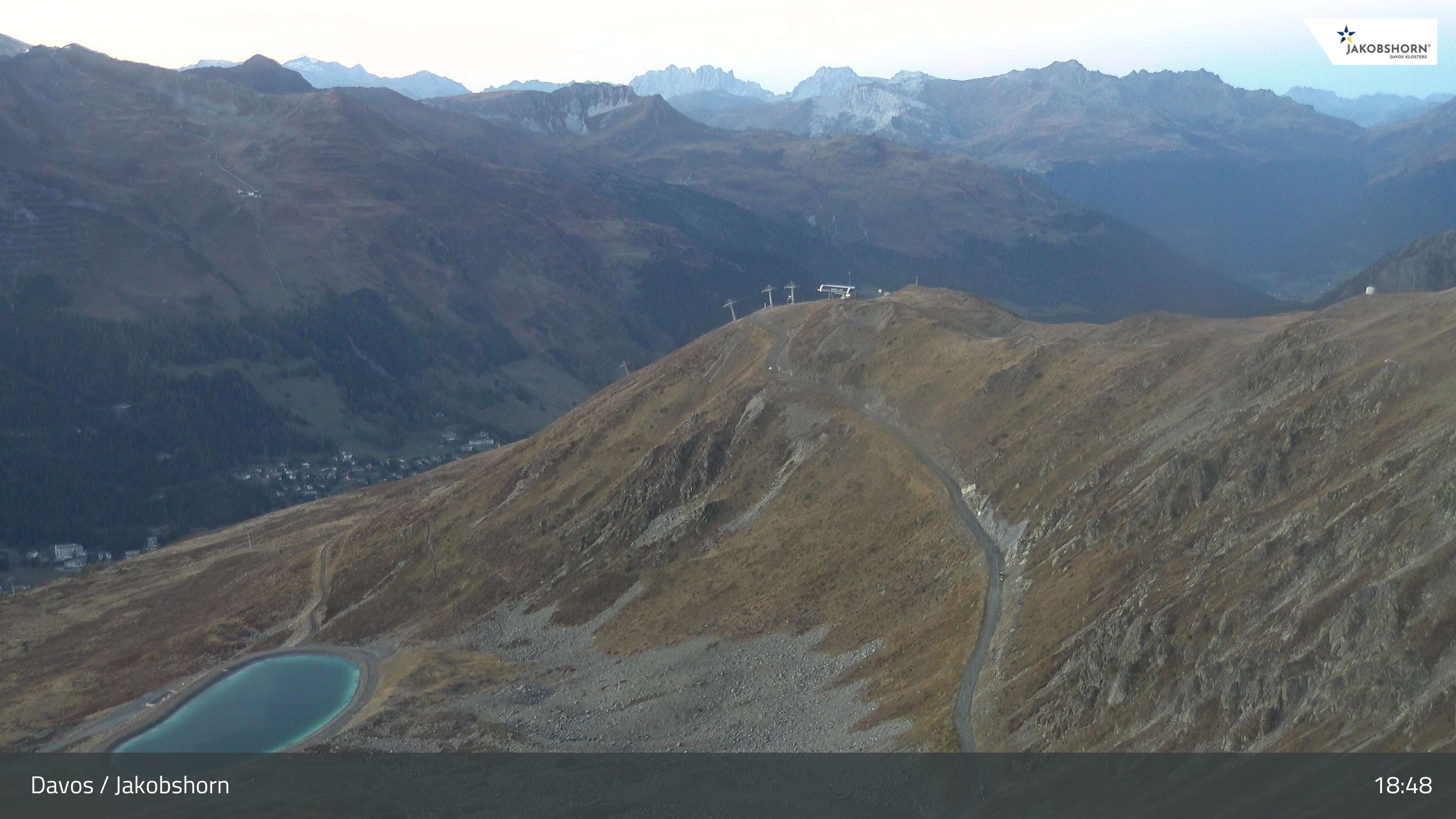 Davos: Platz - Jakobshorn, Blick Brämabüel