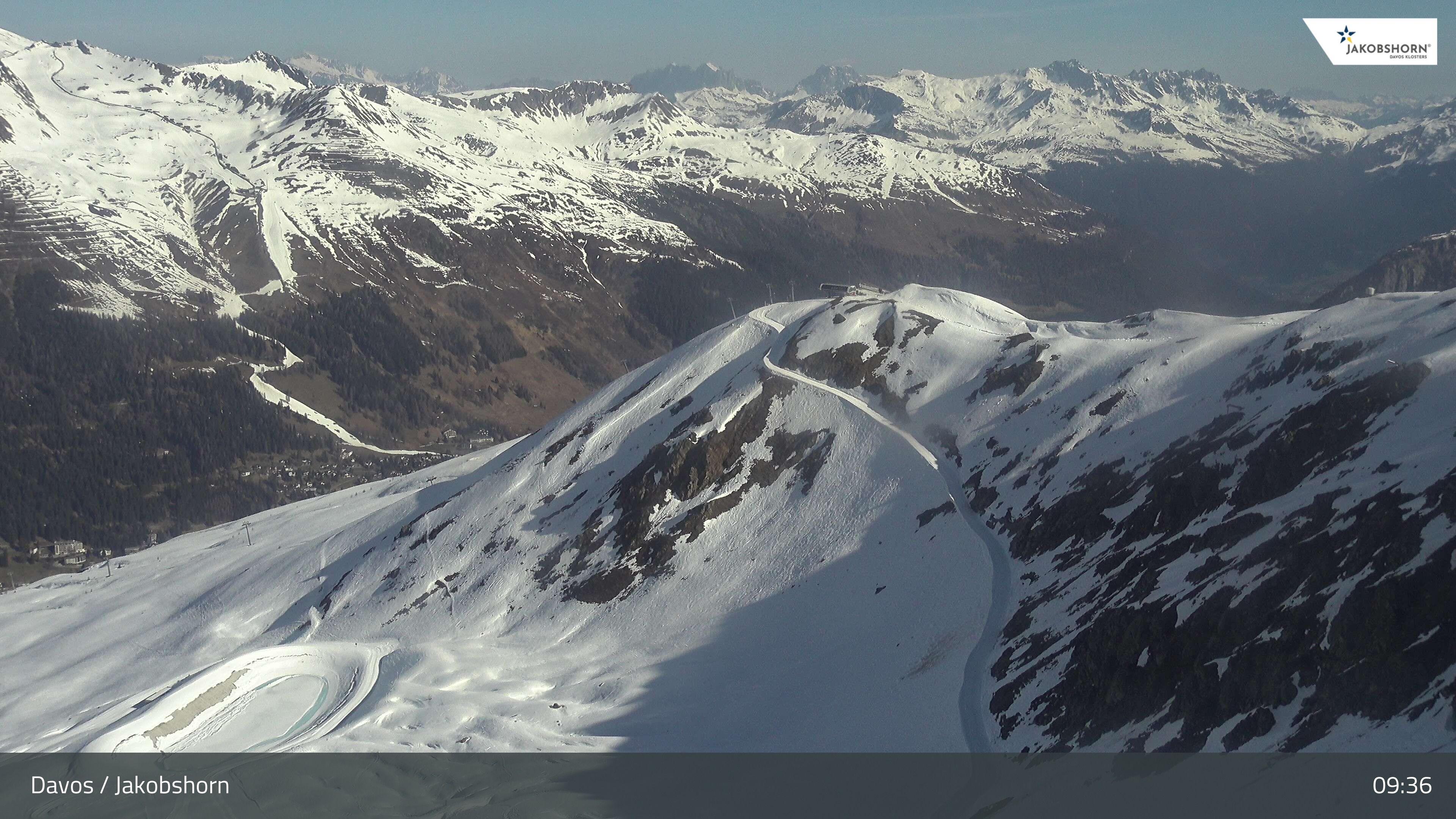 Davos: Platz - Jakobshorn, Blick Brämabüel