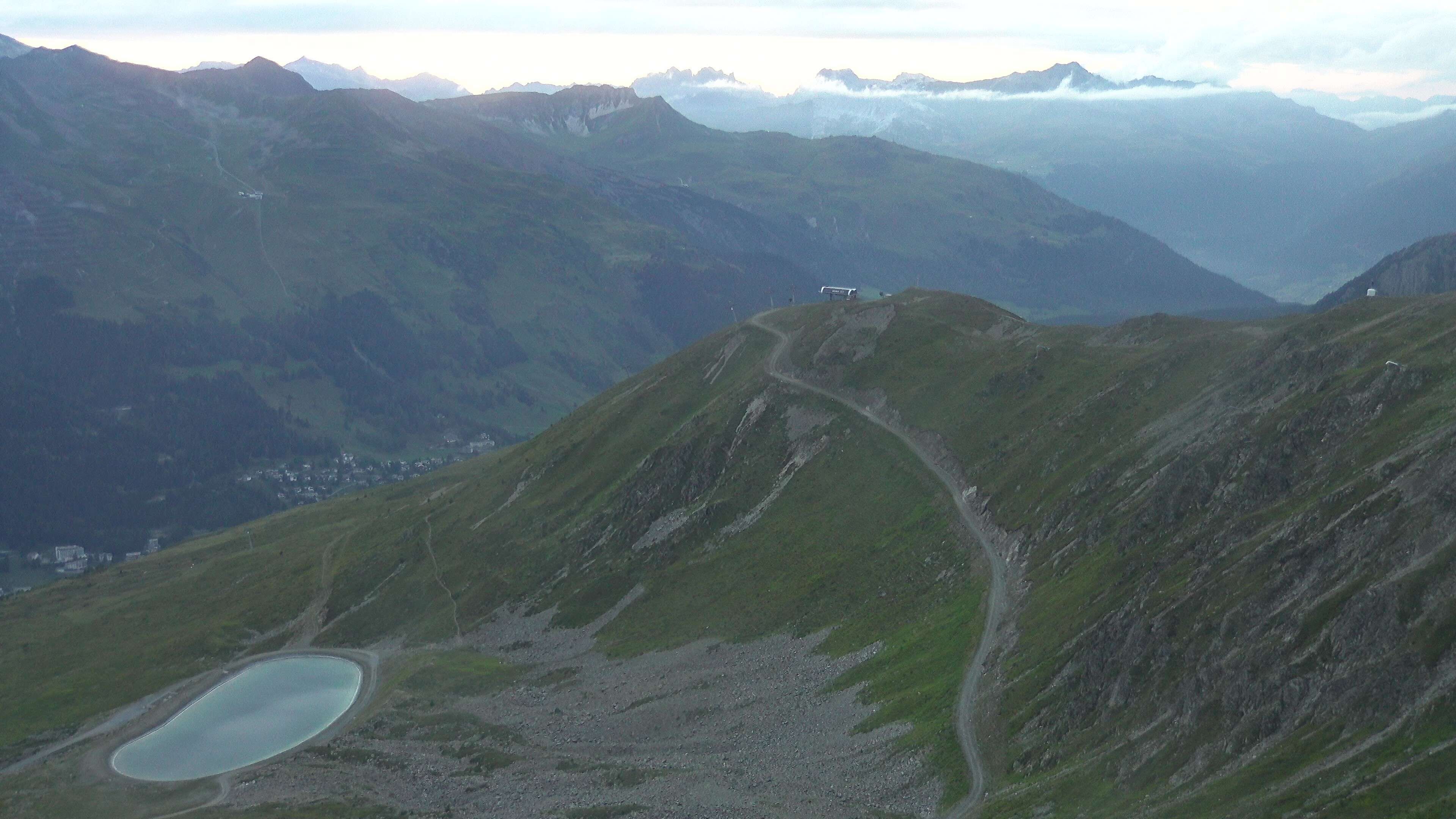 Davos: Platz - Jakobshorn, Blick Brämabüel