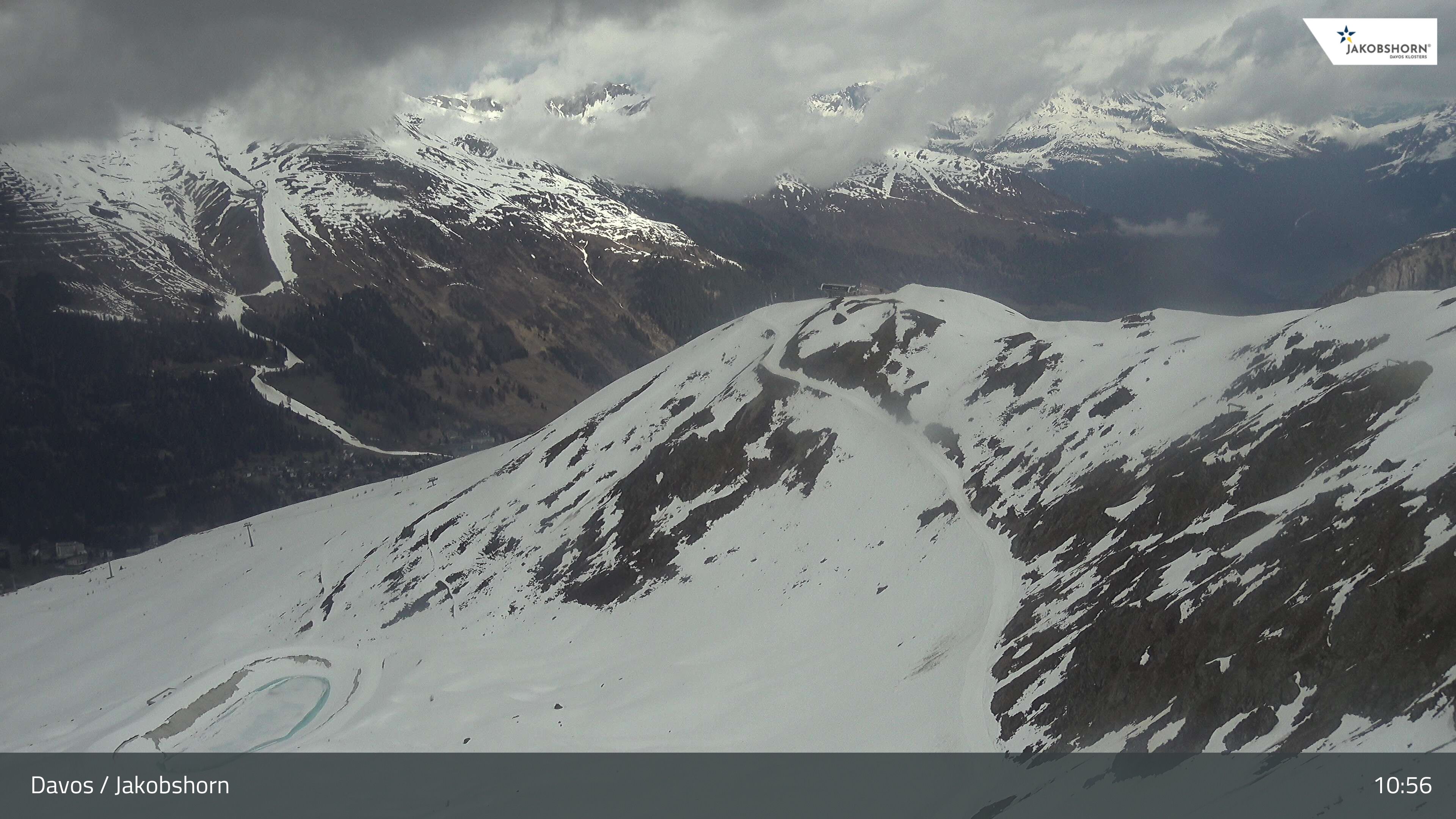 Davos: Platz - Jakobshorn, Blick Brämabüel