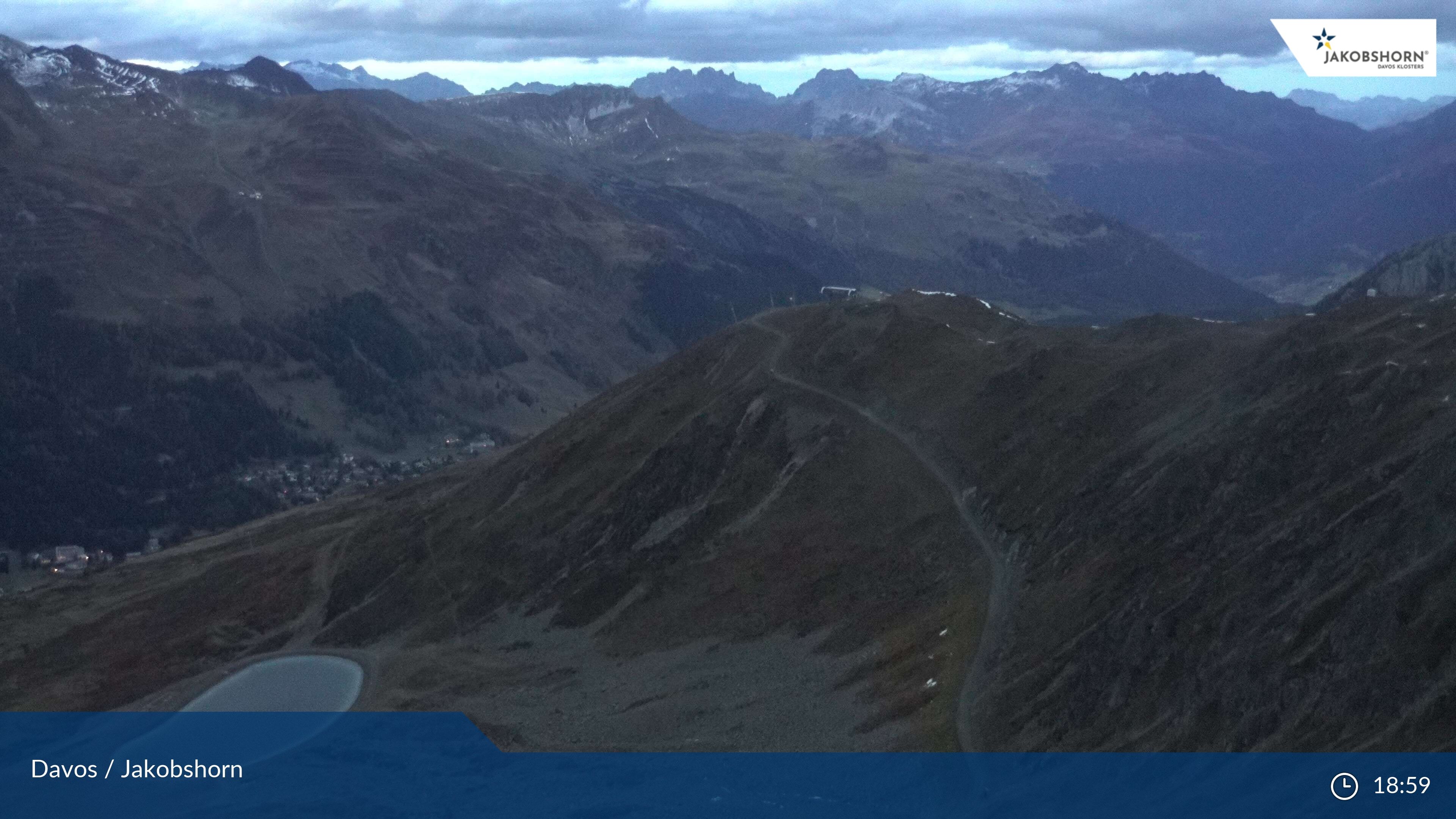 Davos: Platz - Jakobshorn, Blick Brämabüel