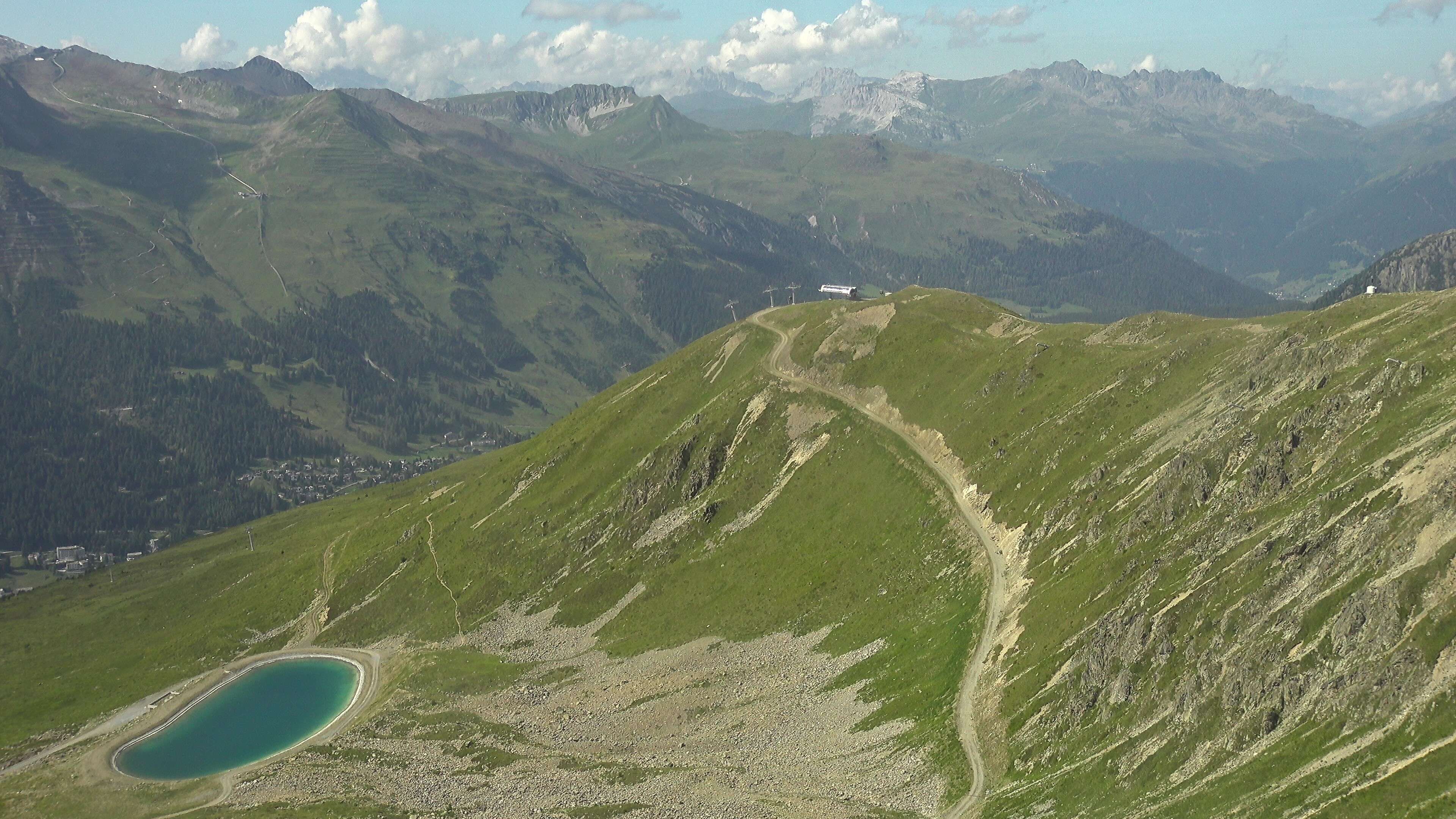 Davos: Platz - Jakobshorn, Blick Brämabüel