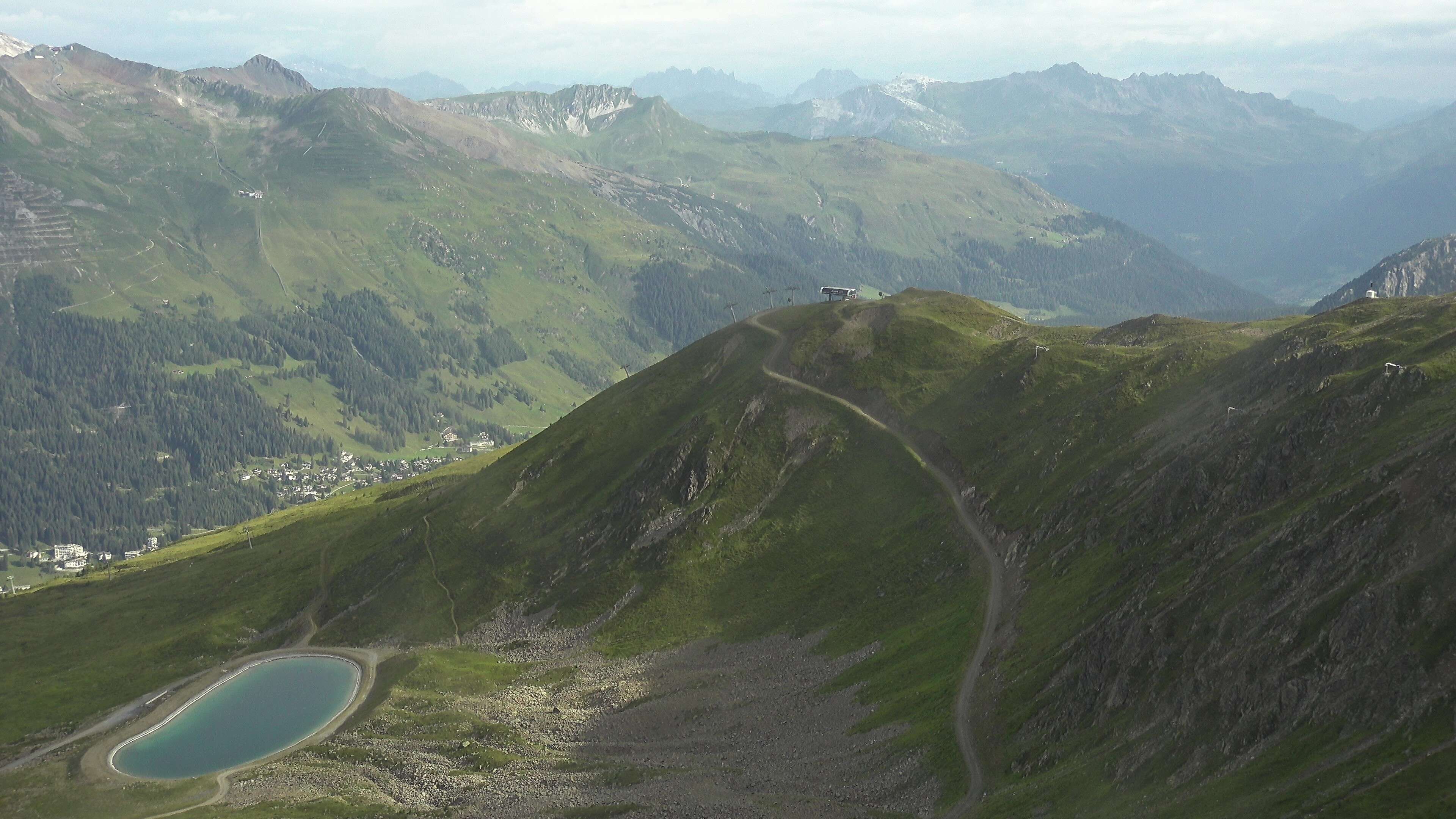 Davos: Platz - Jakobshorn, Blick Brämabüel