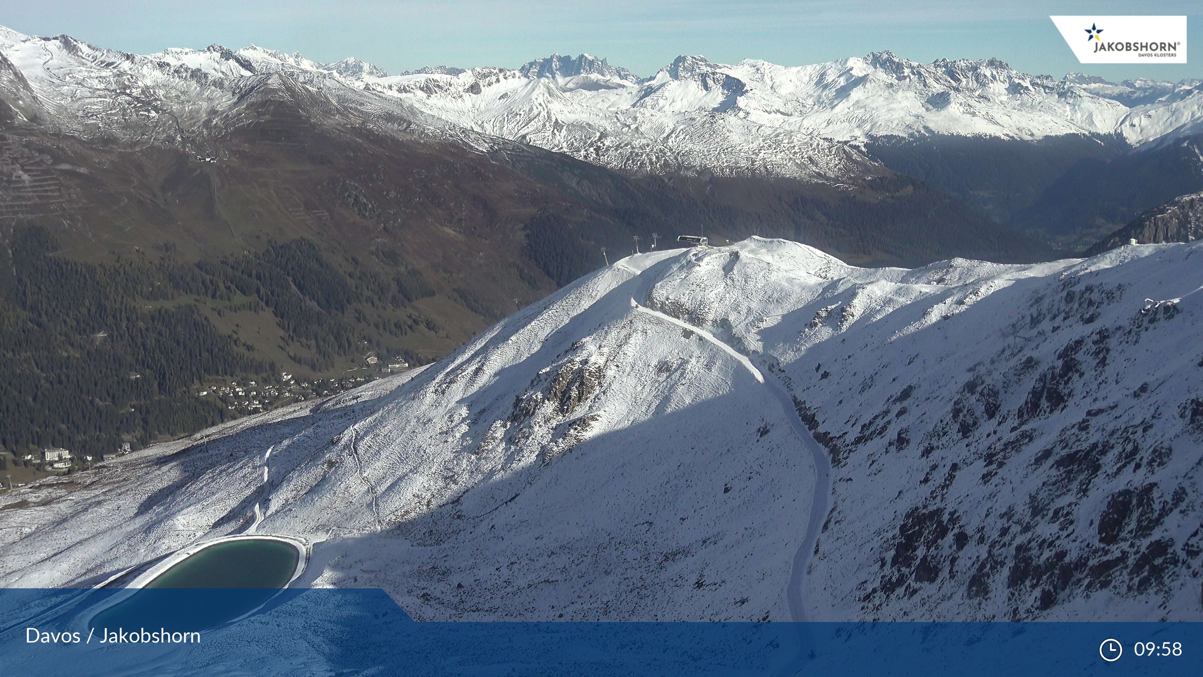 Davos: Platz - Jakobshorn, Blick Brämabüel